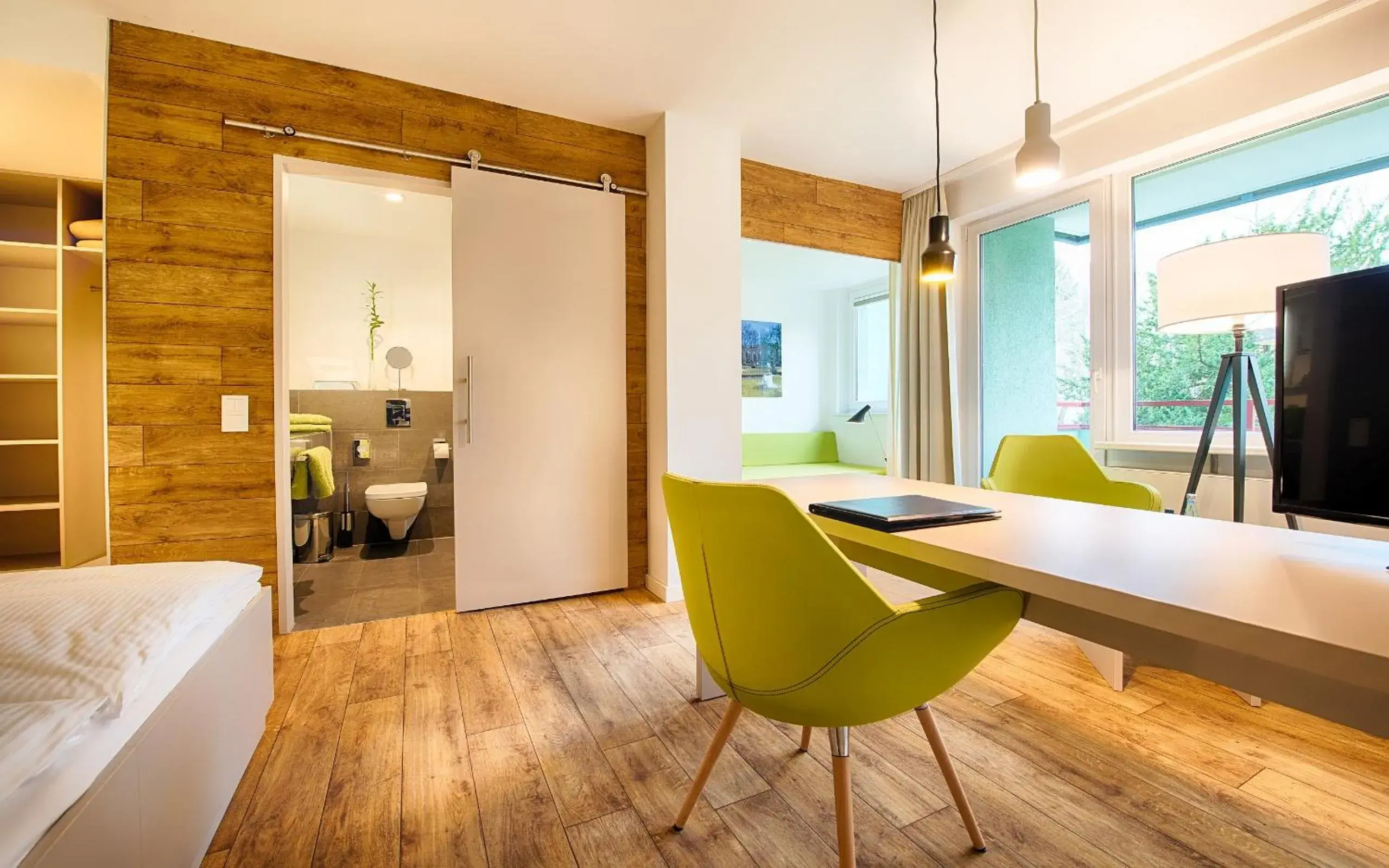 Garden view in Hotel Carolinenhof Garden view in Hotel Carolinenhof