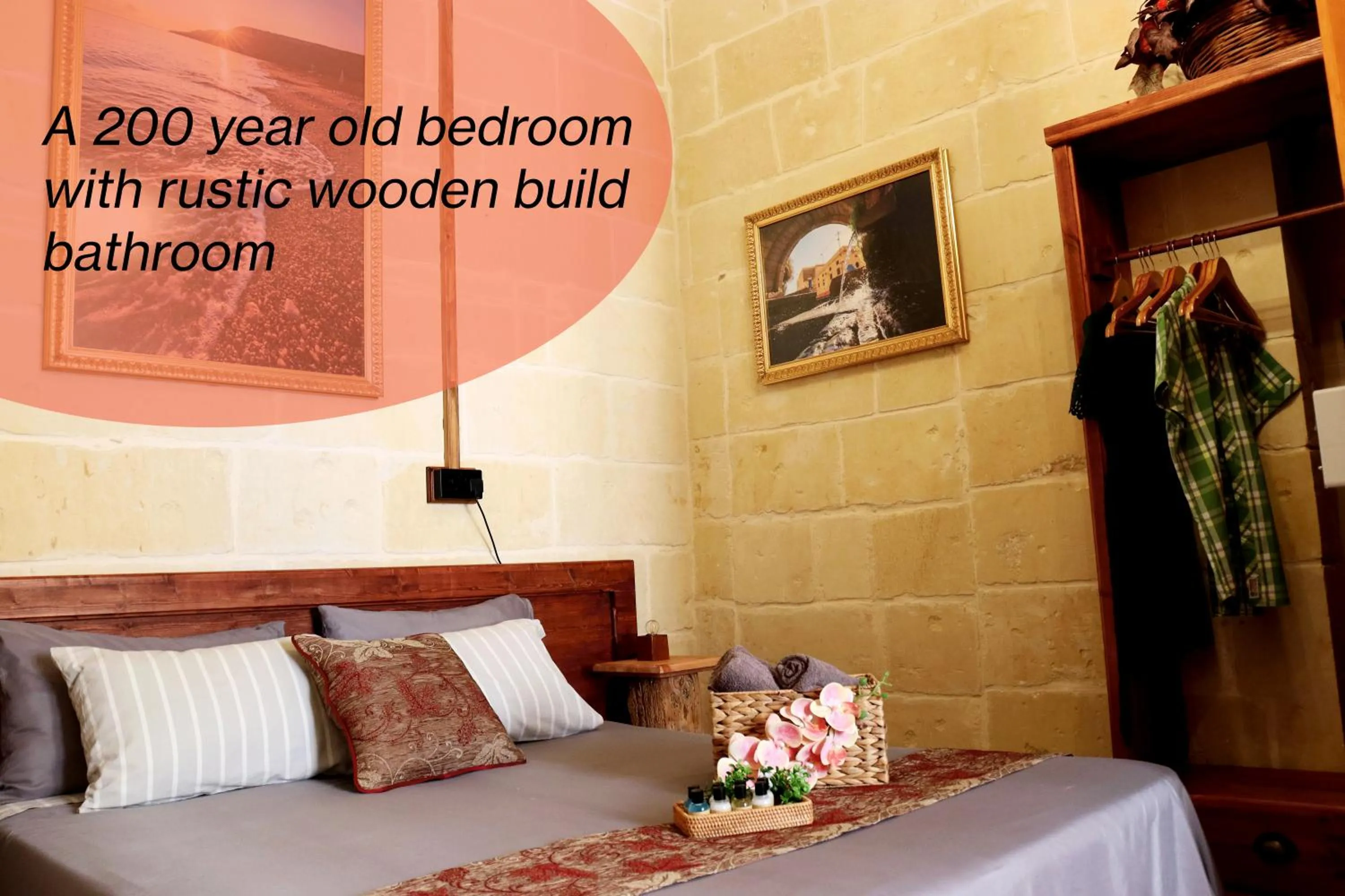 Bedroom in Il-Bàrraġ Farmhouse B&B - Gozo Traditional Hospitality