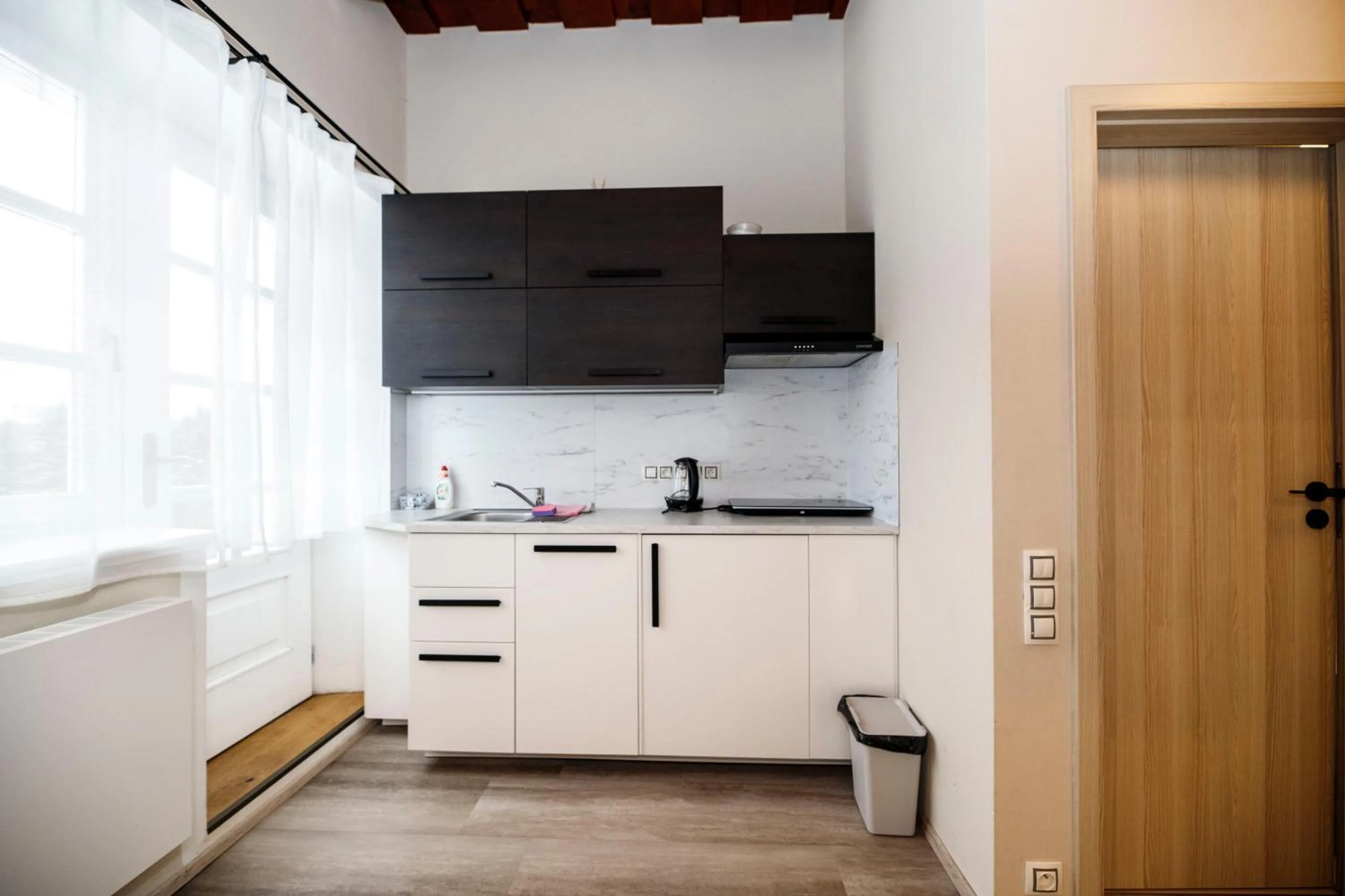 Kitchen or kitchenette in Aparthotel Panorama