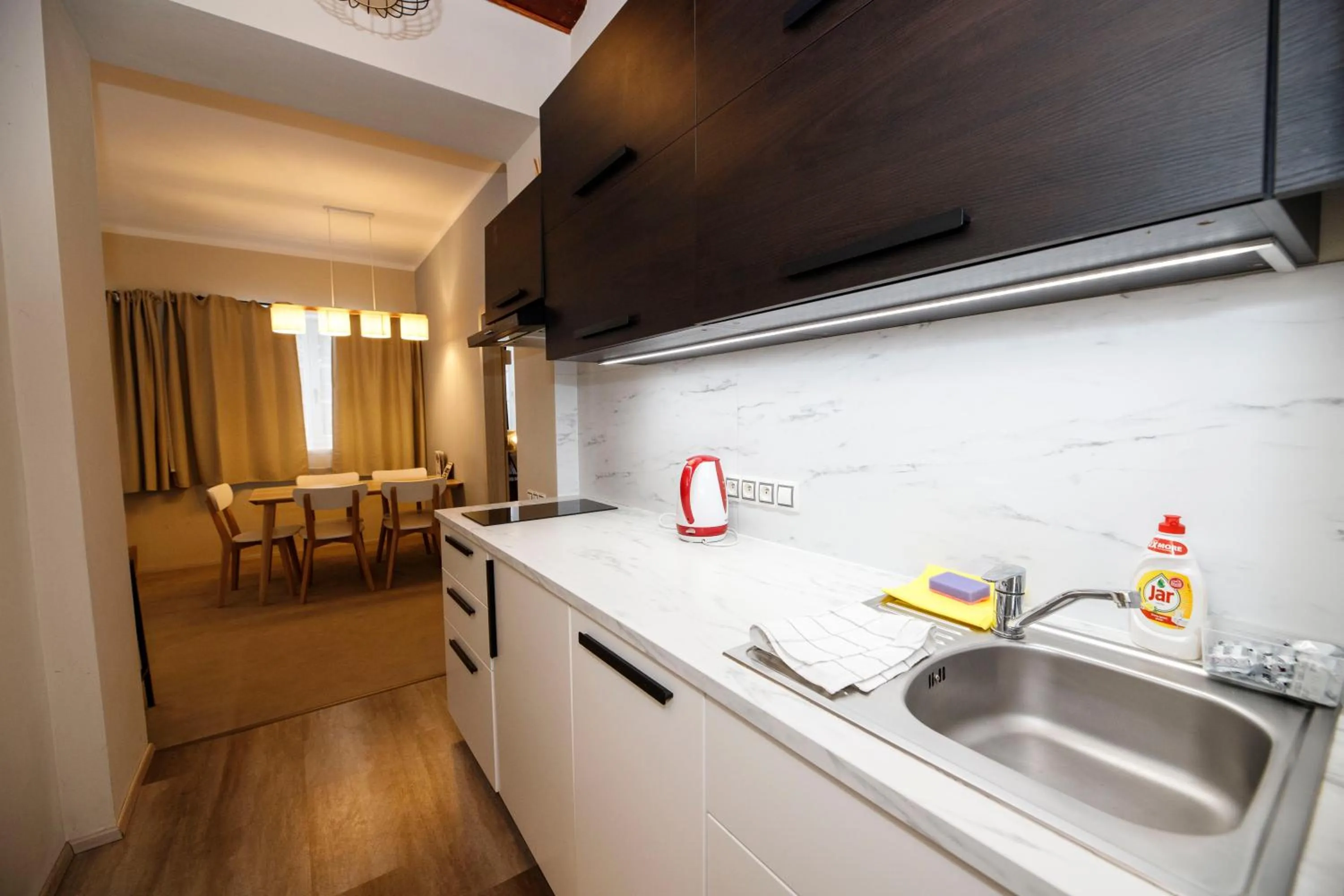 Kitchen or kitchenette in Aparthotel Panorama