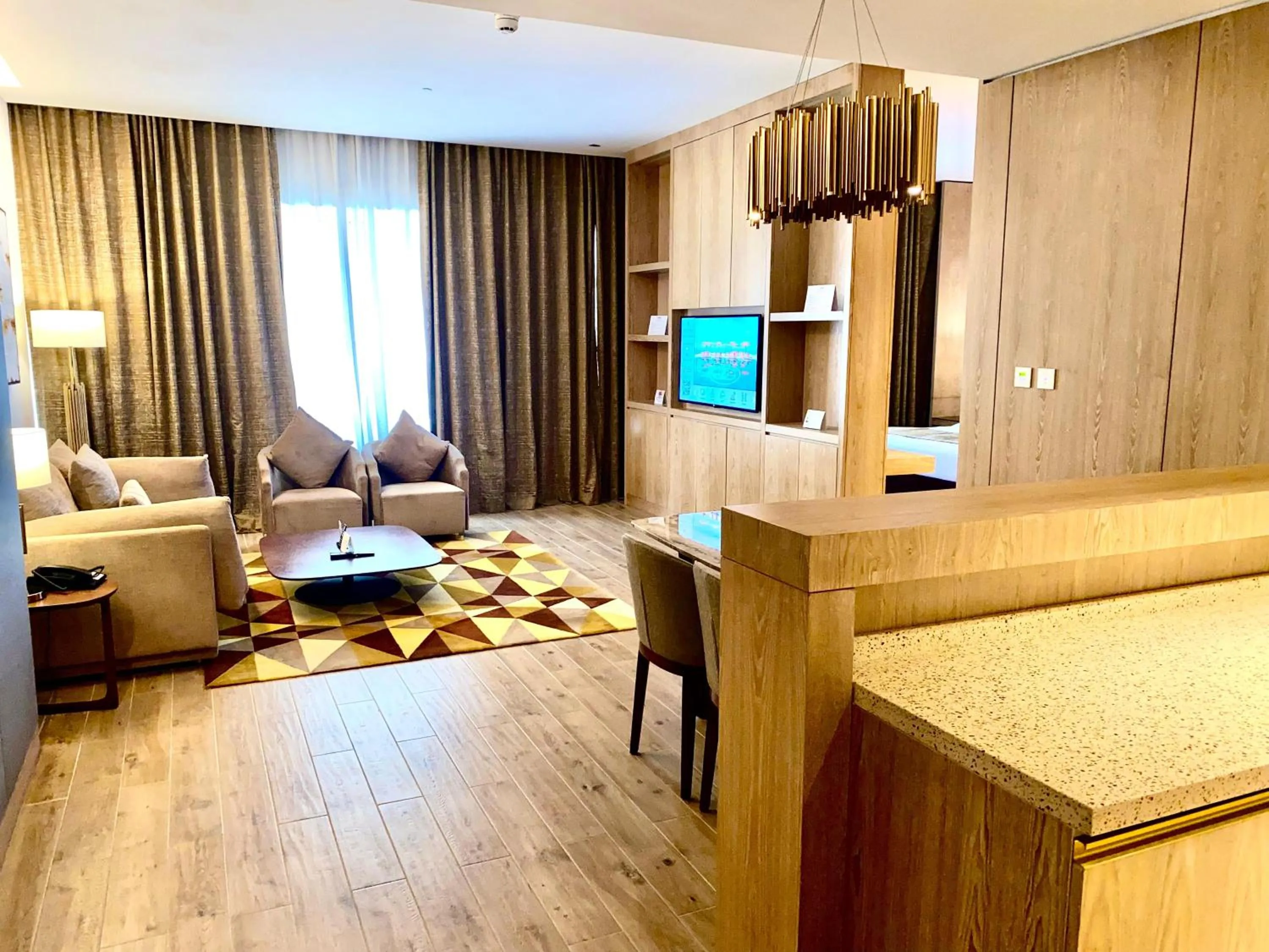 Seating area in The Bentley Luxury Hotel & Suites