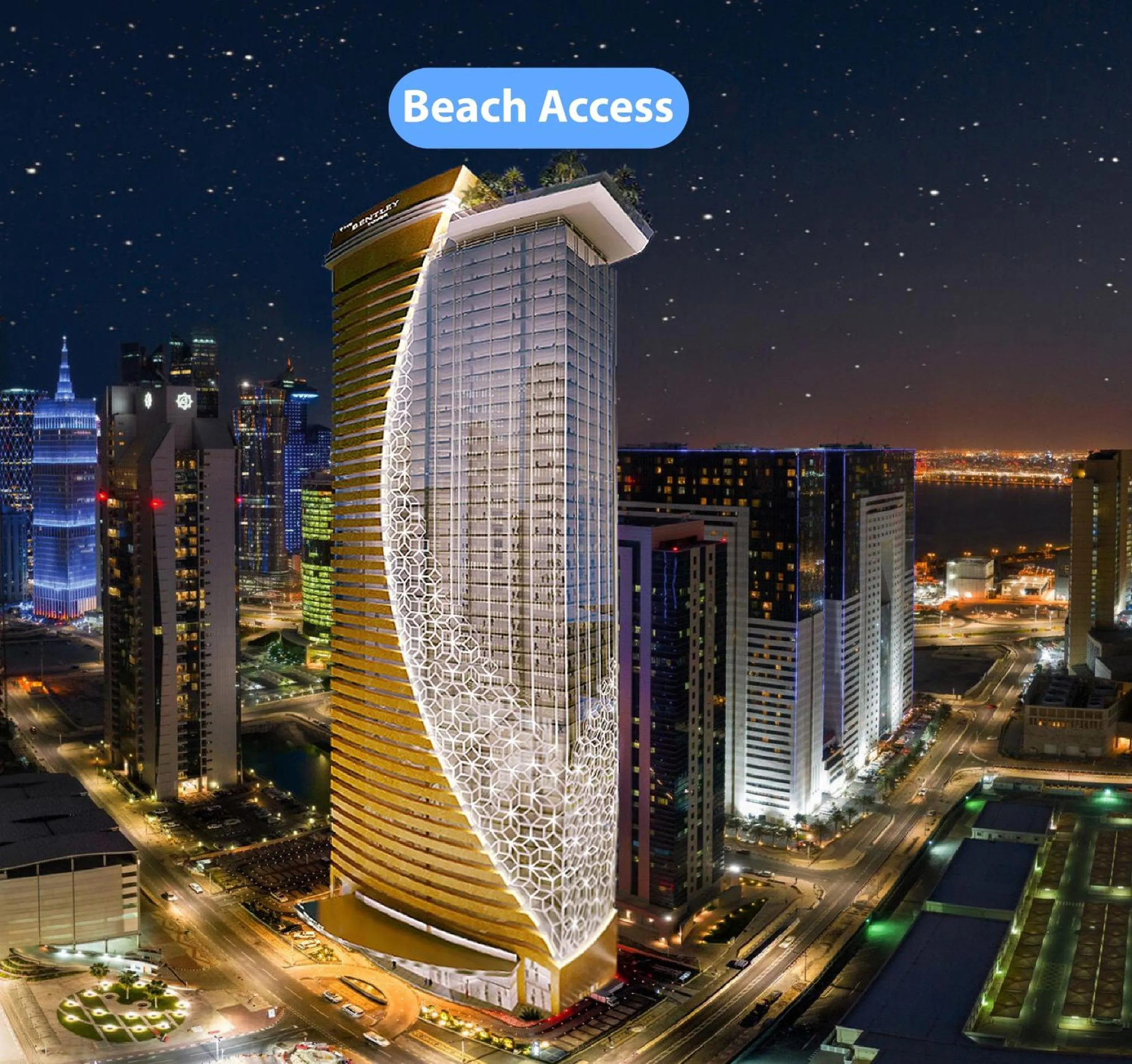 Property building in The Bentley Luxury Hotel & Suites