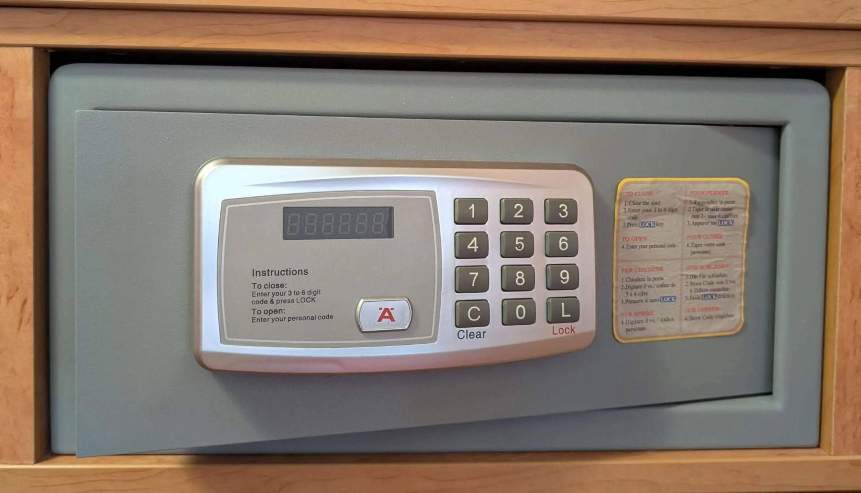 safe in Stadthotel Augsburg