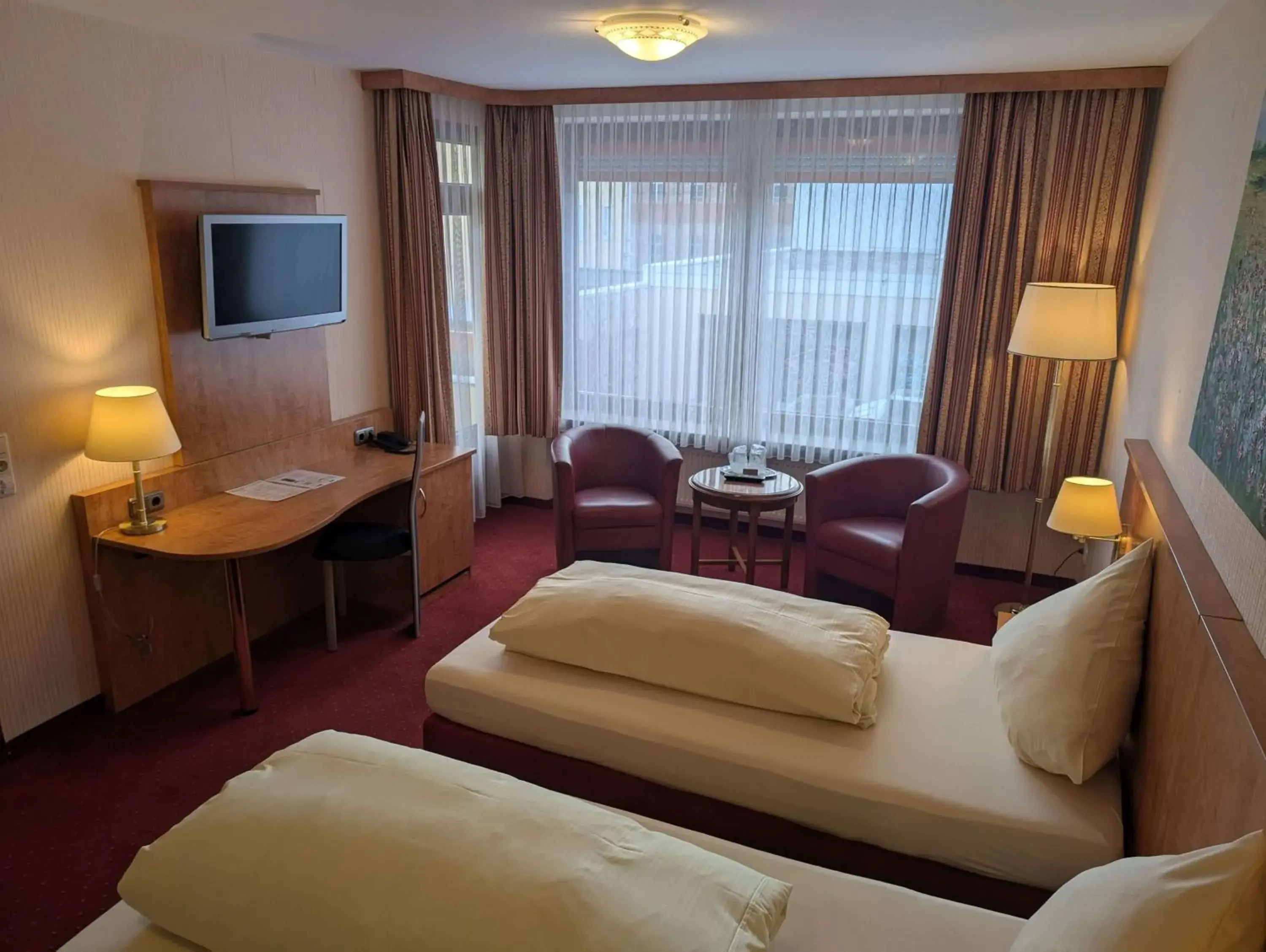 Bed in Stadthotel Augsburg Bed in Stadthotel Augsburg