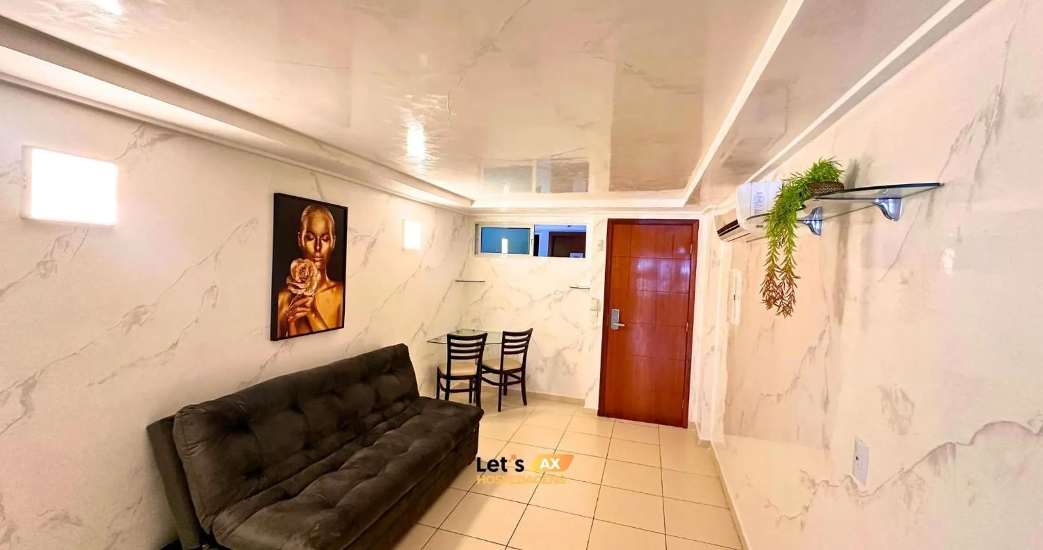 Living room in AX Blue Suítes