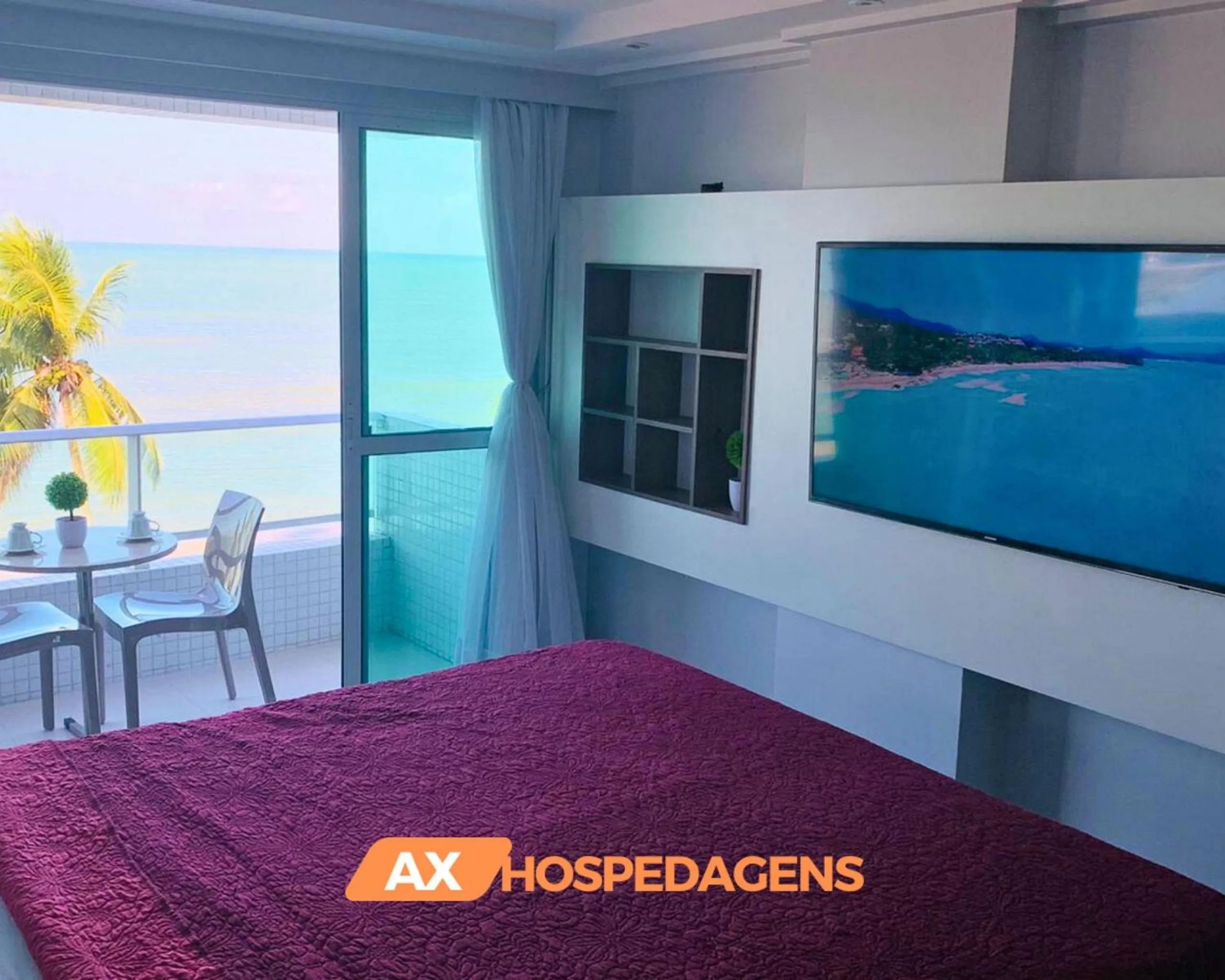 Bed in AX Blue Suítes