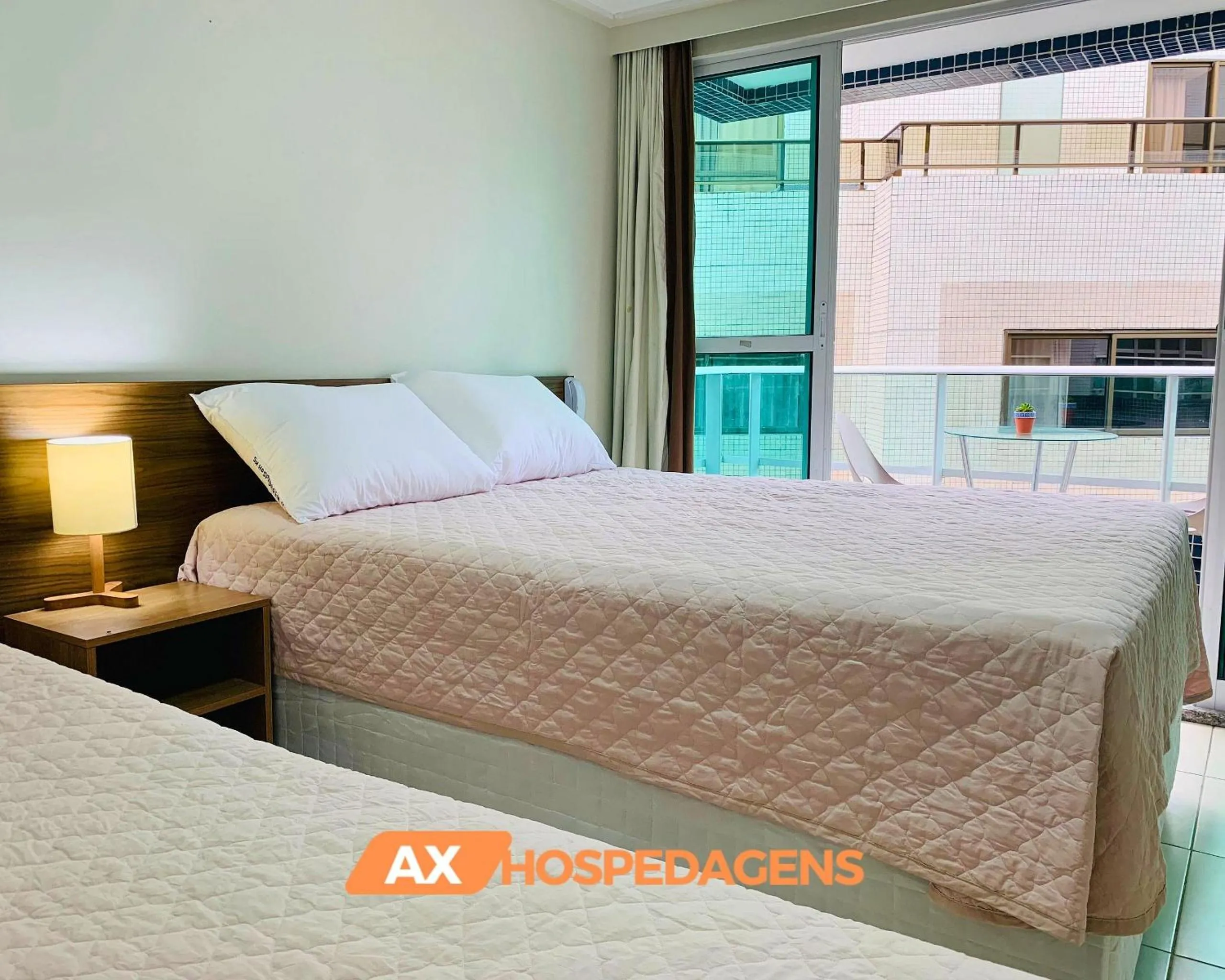 Bed in AX Blue Suítes