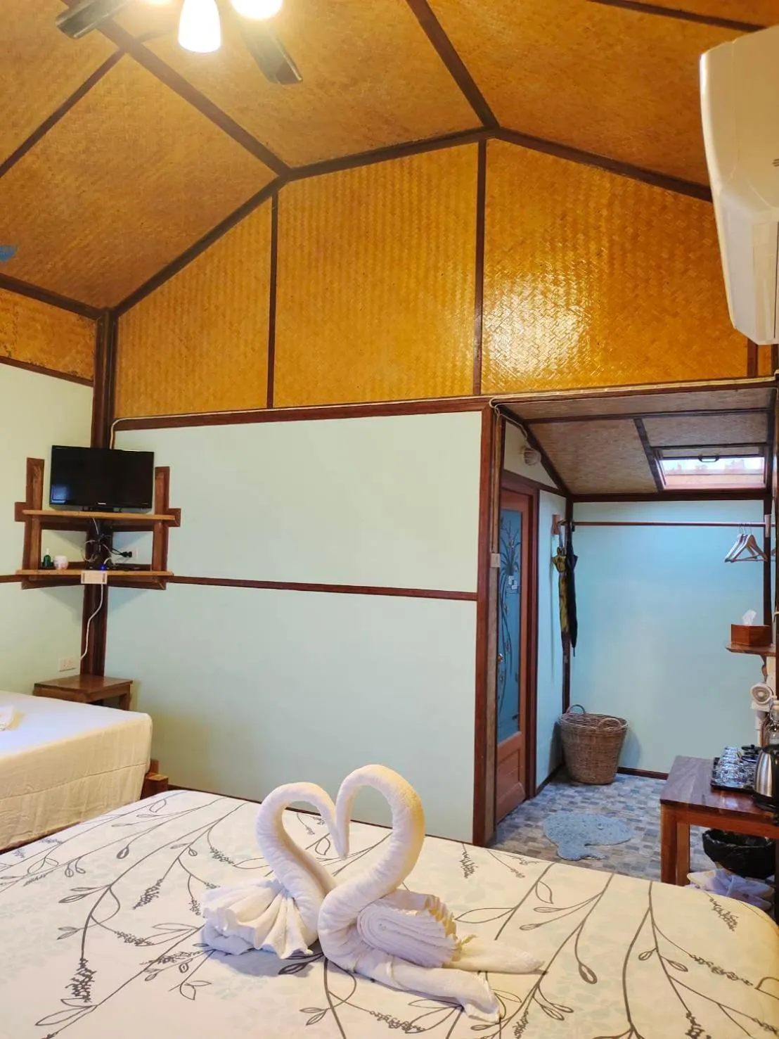 Bedroom, Bed in Bansuanphutarn