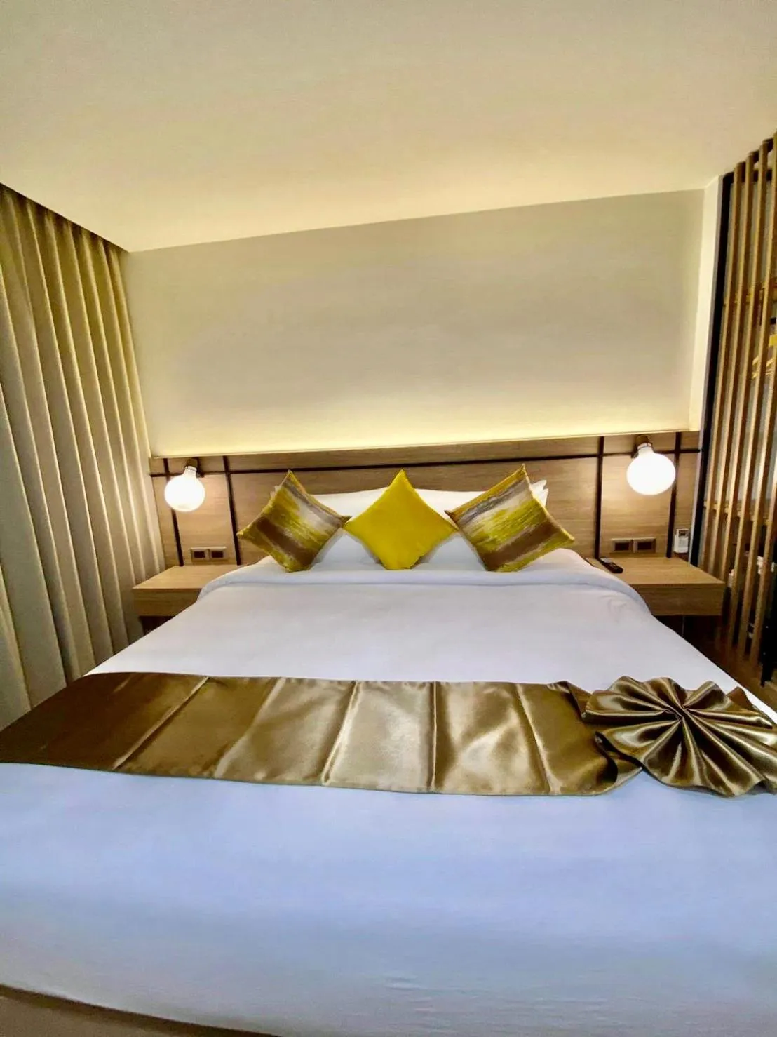 Bed in The Gold Living Life