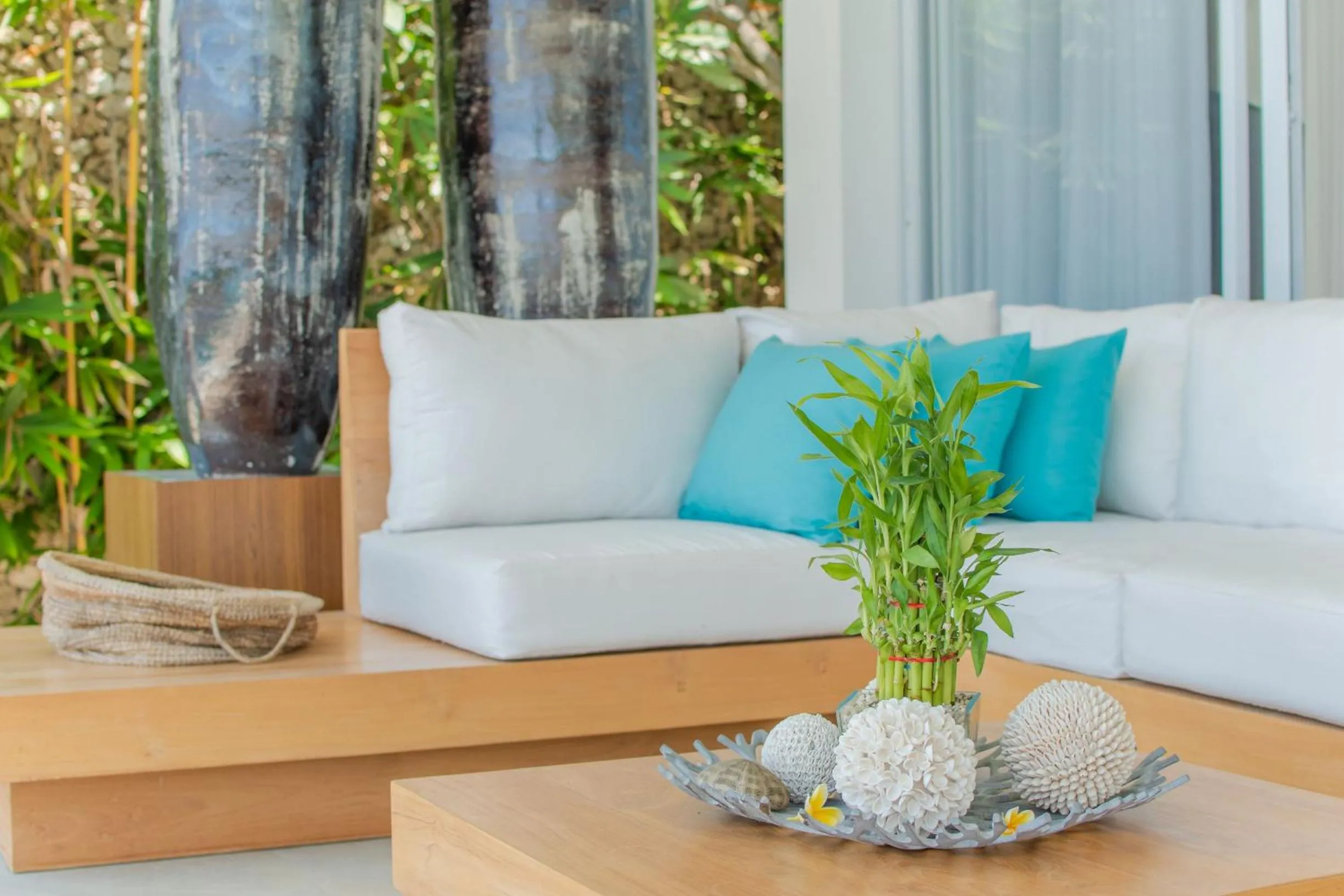 Seating area in Deep Blue Villa Bali