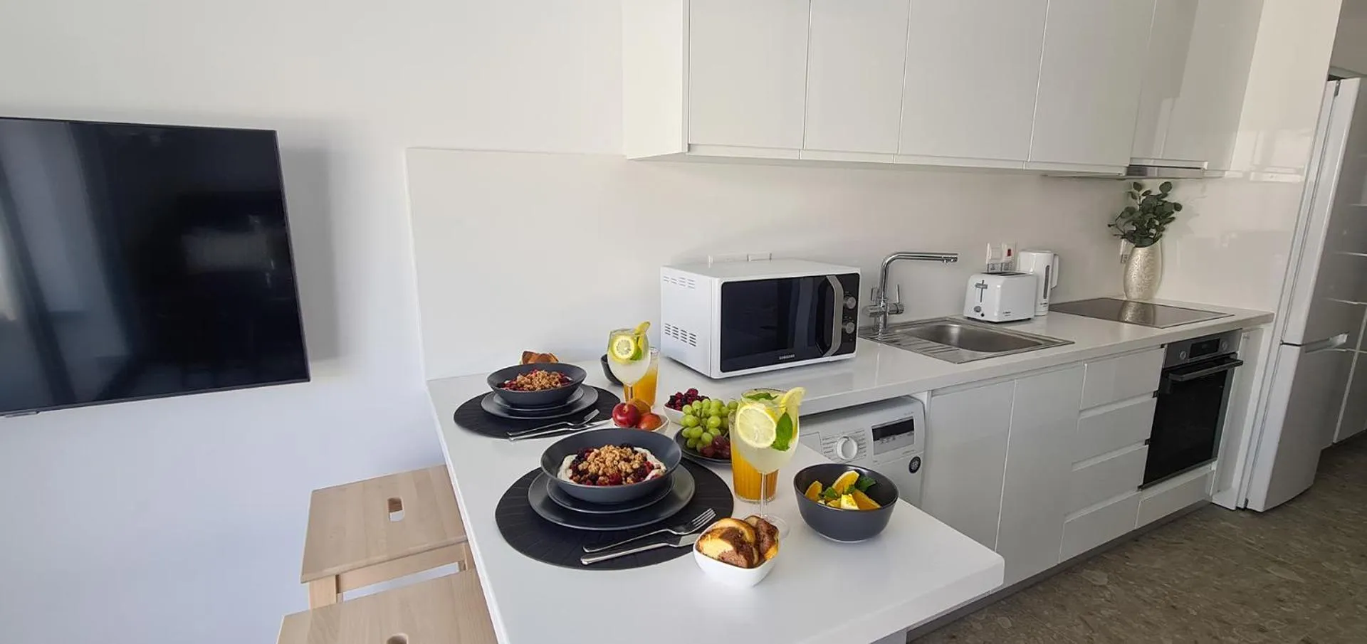 TV and multimedia in Phaedrus Living Seaside Luxury Flat Athina 113