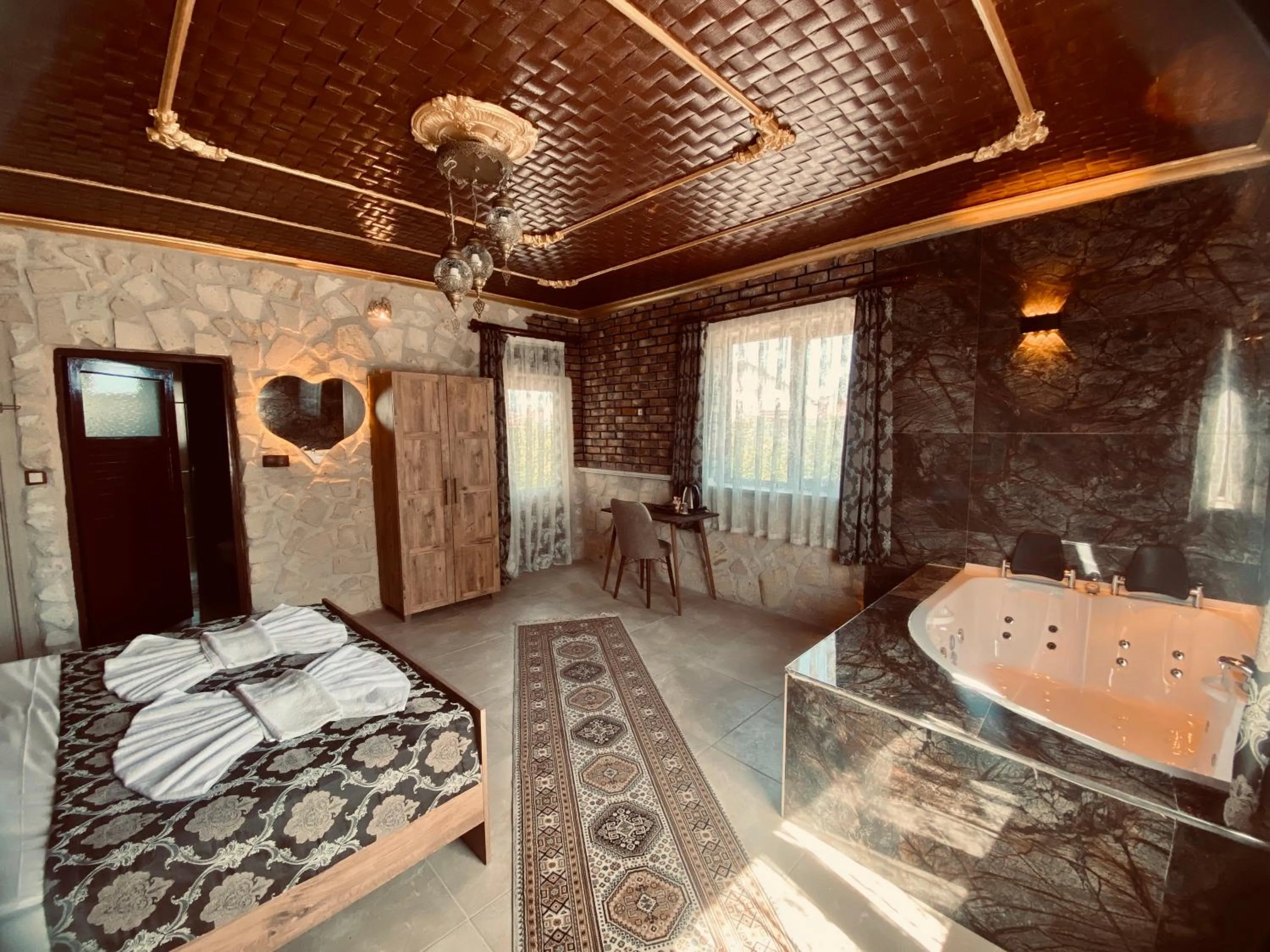 Bed in Aysultan Stone House