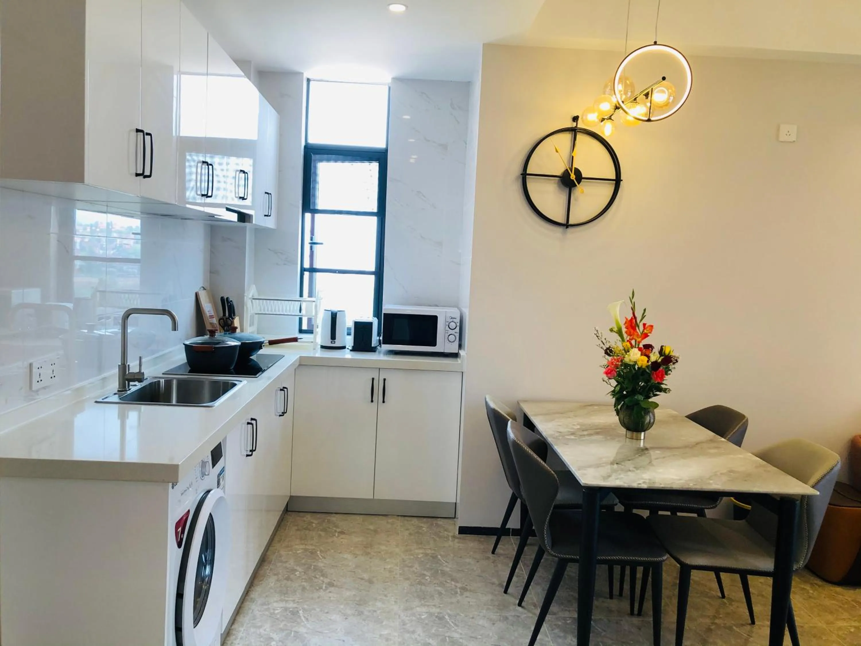 Kitchen or kitchenette in Rose Garden Private Apartment By LINK