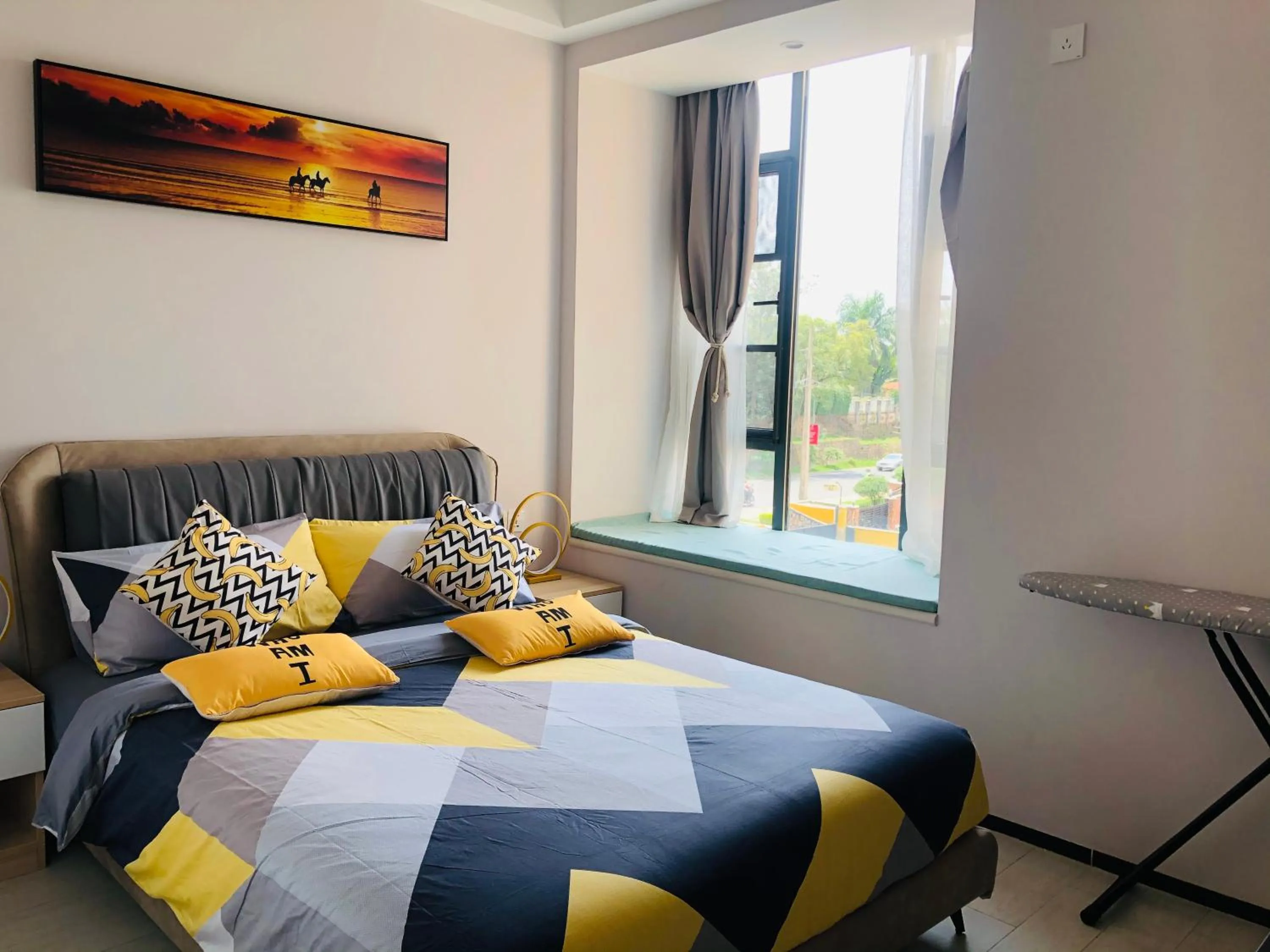 Bedroom, Bed in Rose Garden Private Apartment By LINK