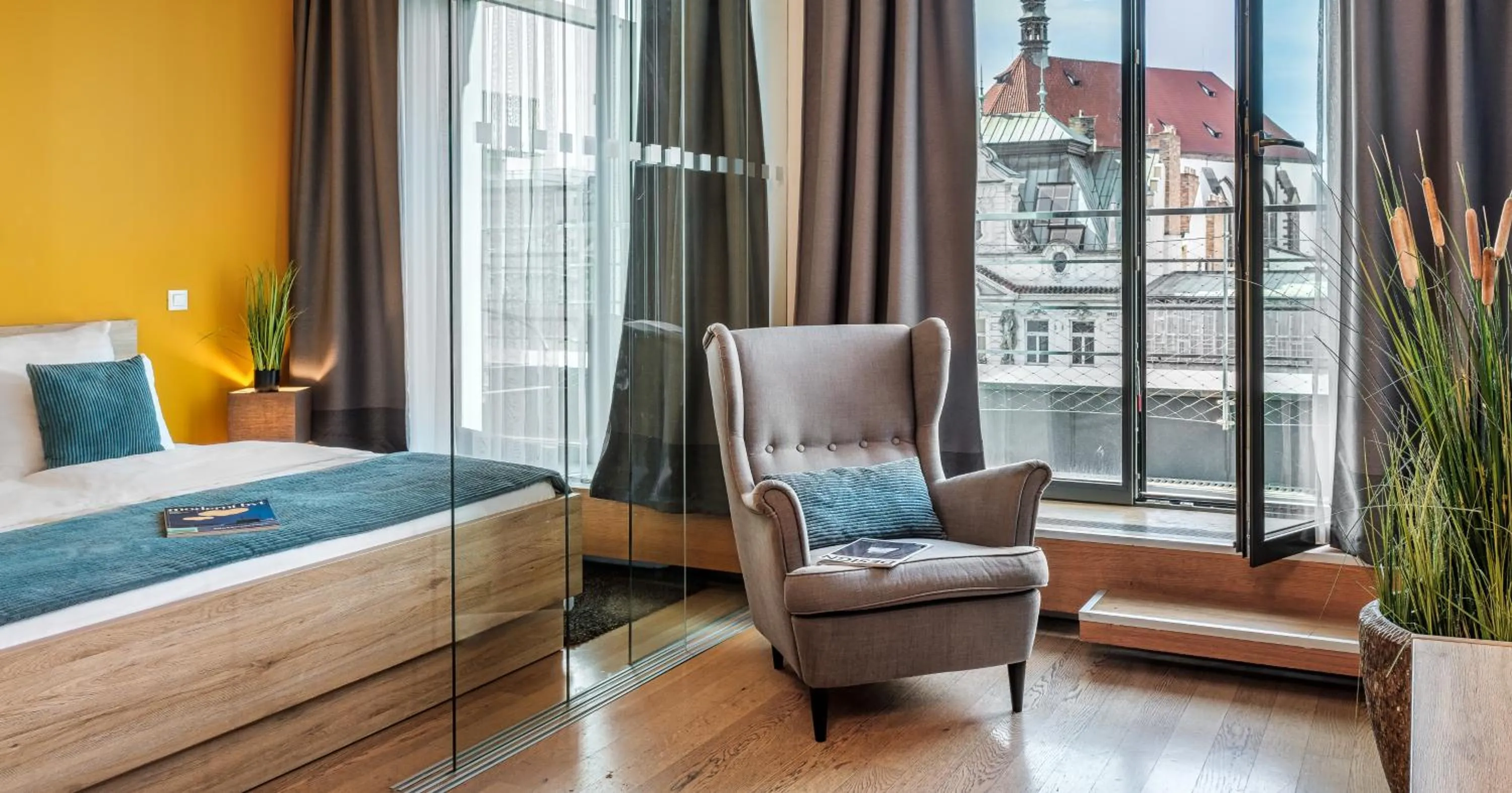 View (from property/room), Bed in VN3 Terraces Suites by Adrez