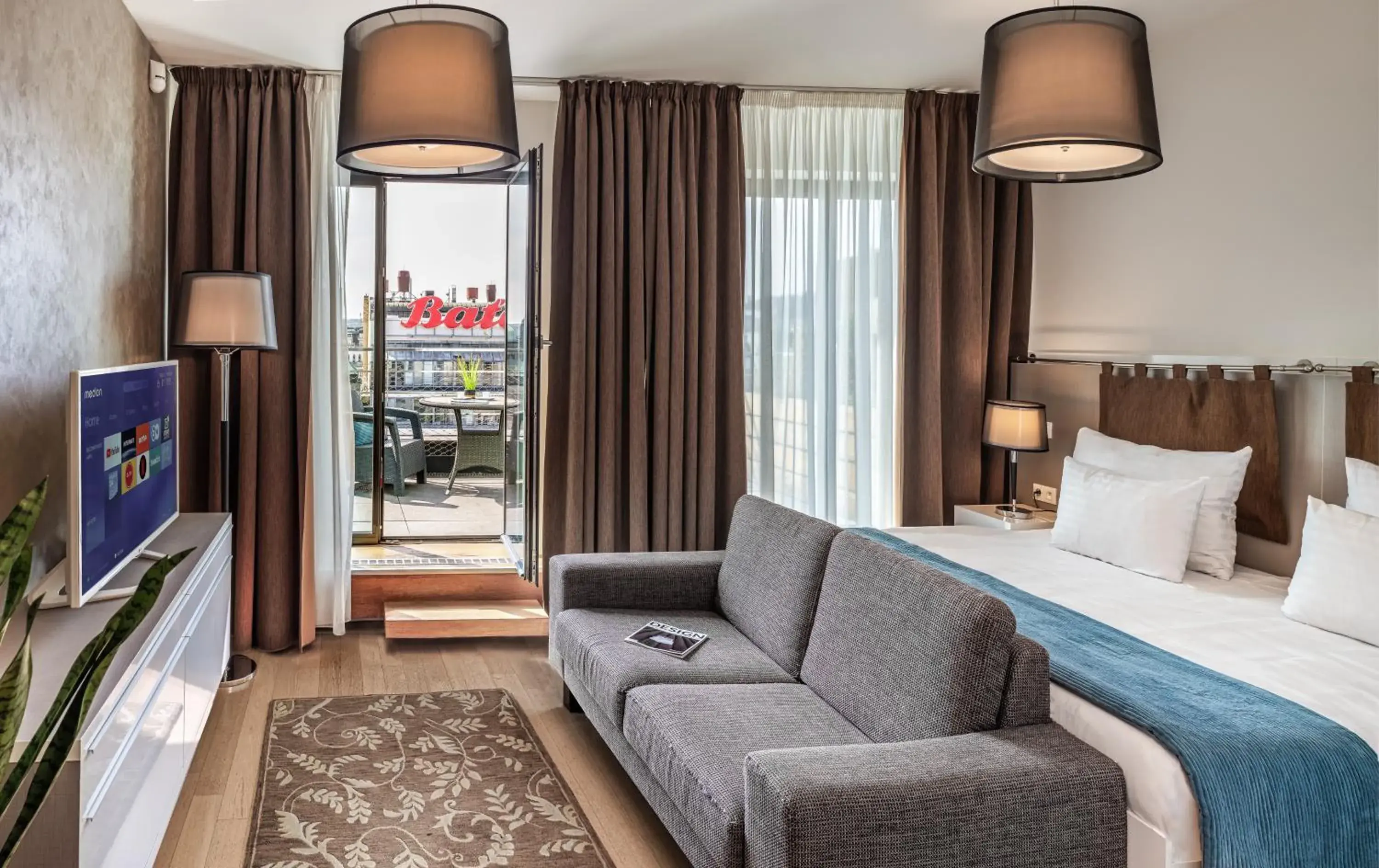 Balcony/Terrace, Bed in VN3 Terraces Suites by Adrez Balcony/Terrace, Bed in VN3 Terraces Suites by Adrez