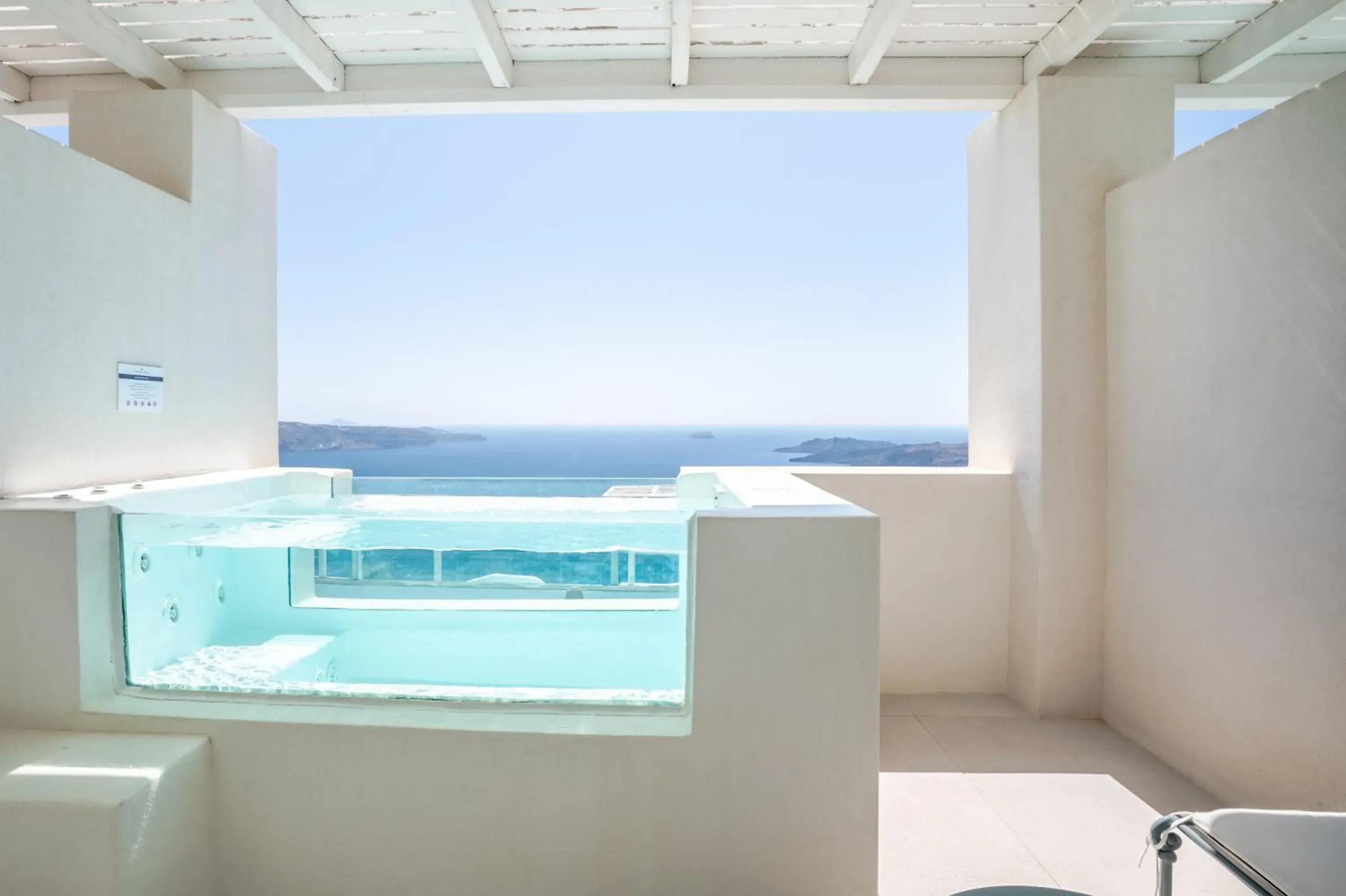 Crystal Deluxe Room with Hot Tub & Caldera View in Apeiron Blue Santorini - Adults Only 14 plus - Apeiron Hotels Crystal Deluxe Room with Hot Tub & Caldera View in Apeiron Blue Santorini - Adults Only 14 plus - Apeiron Hotels