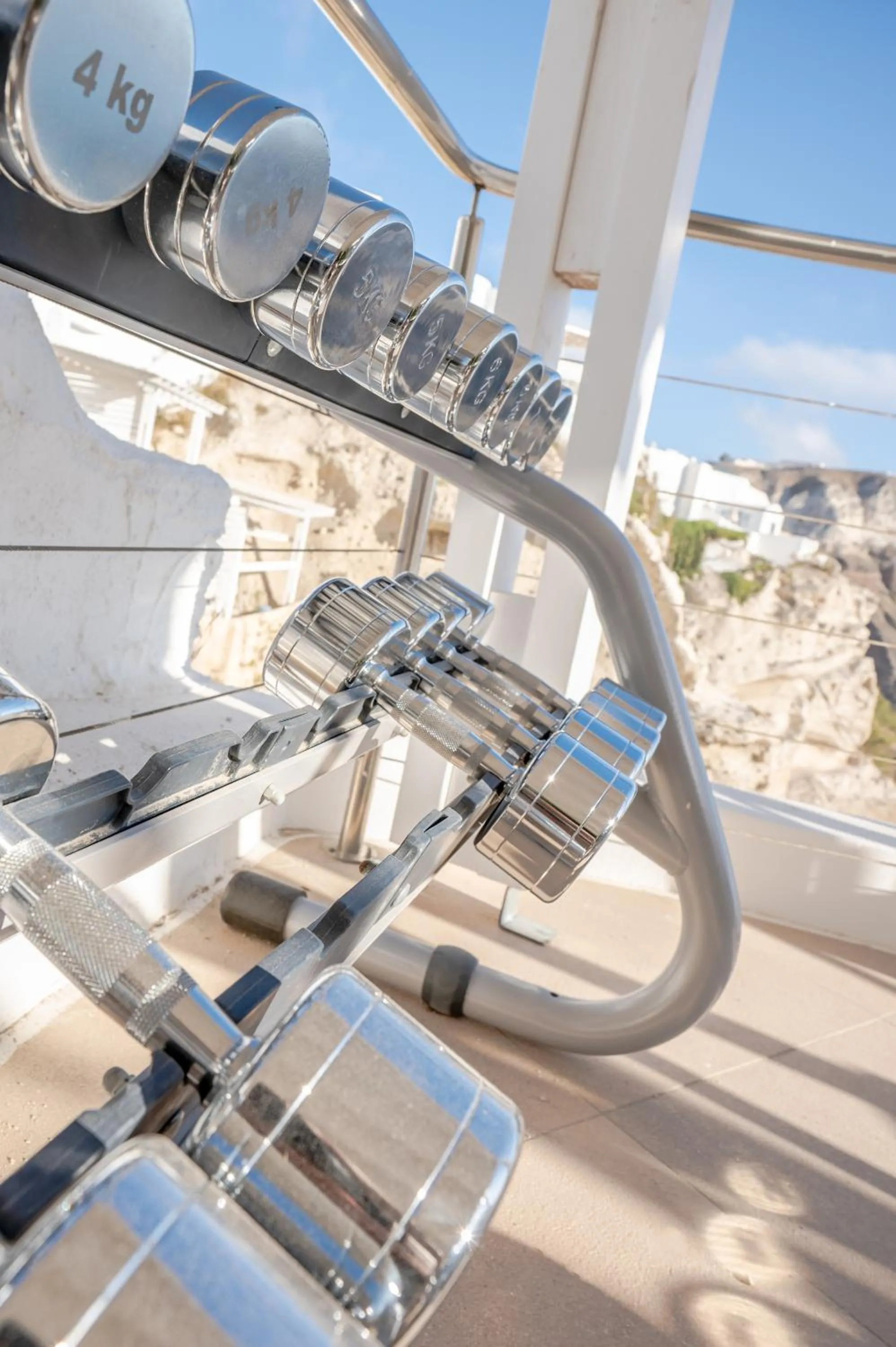 Fitness centre/facilities in Apeiron Blue Santorini - Sustainable Adults Only 14 Plus