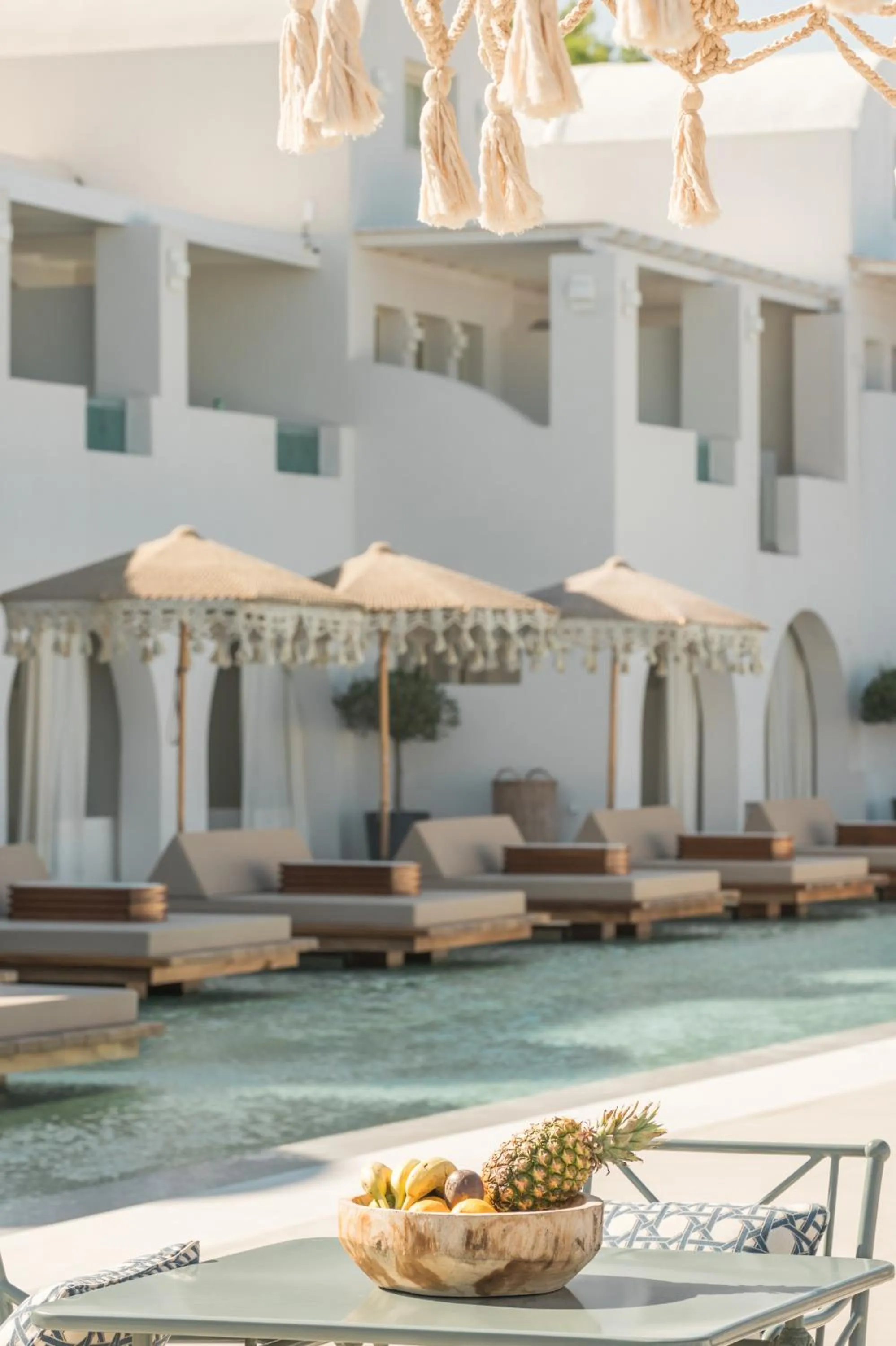 Swimming pool in Apeiron Blue Santorini - Sustainable Adults Only 14 Plus