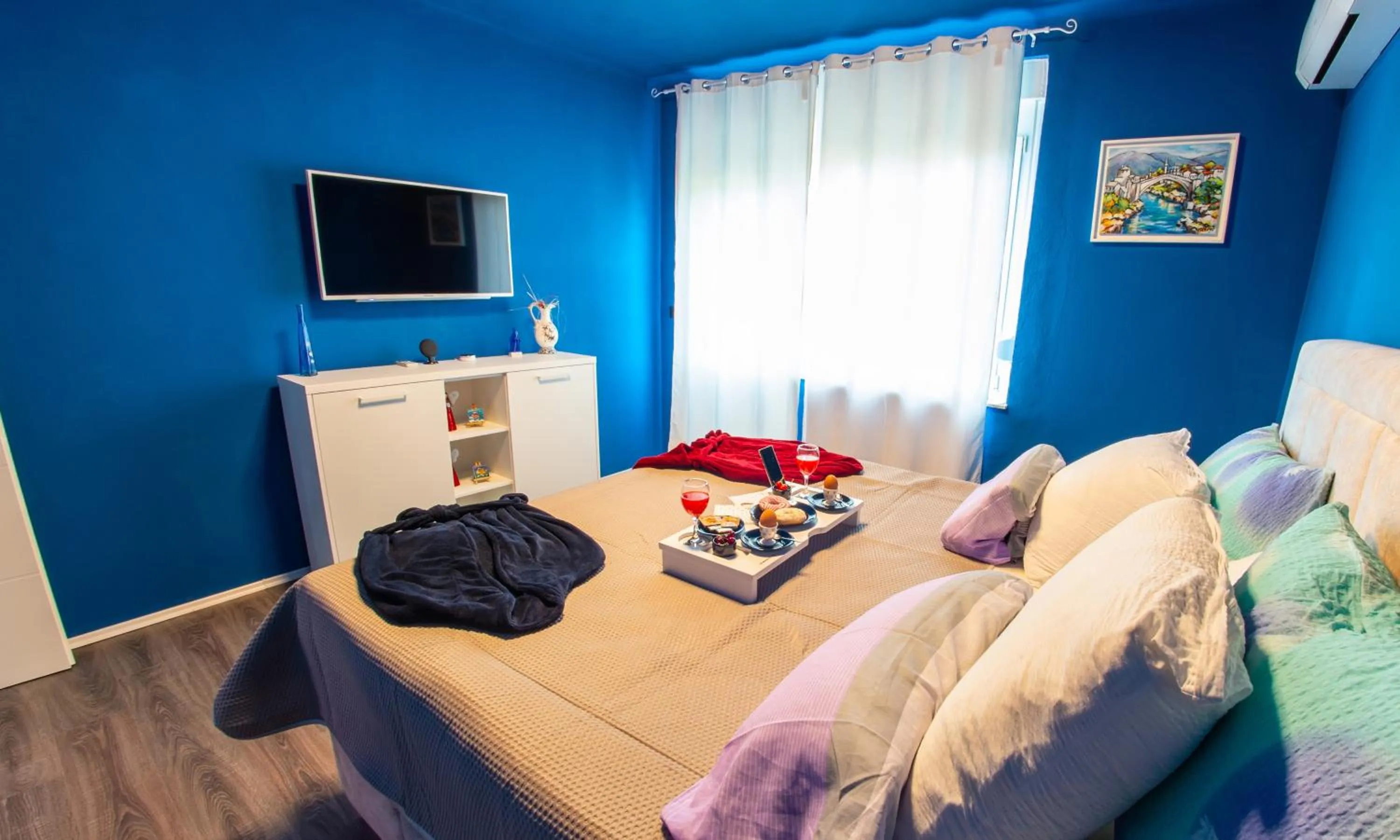 Bedroom, Bed in Smart Home Mostar