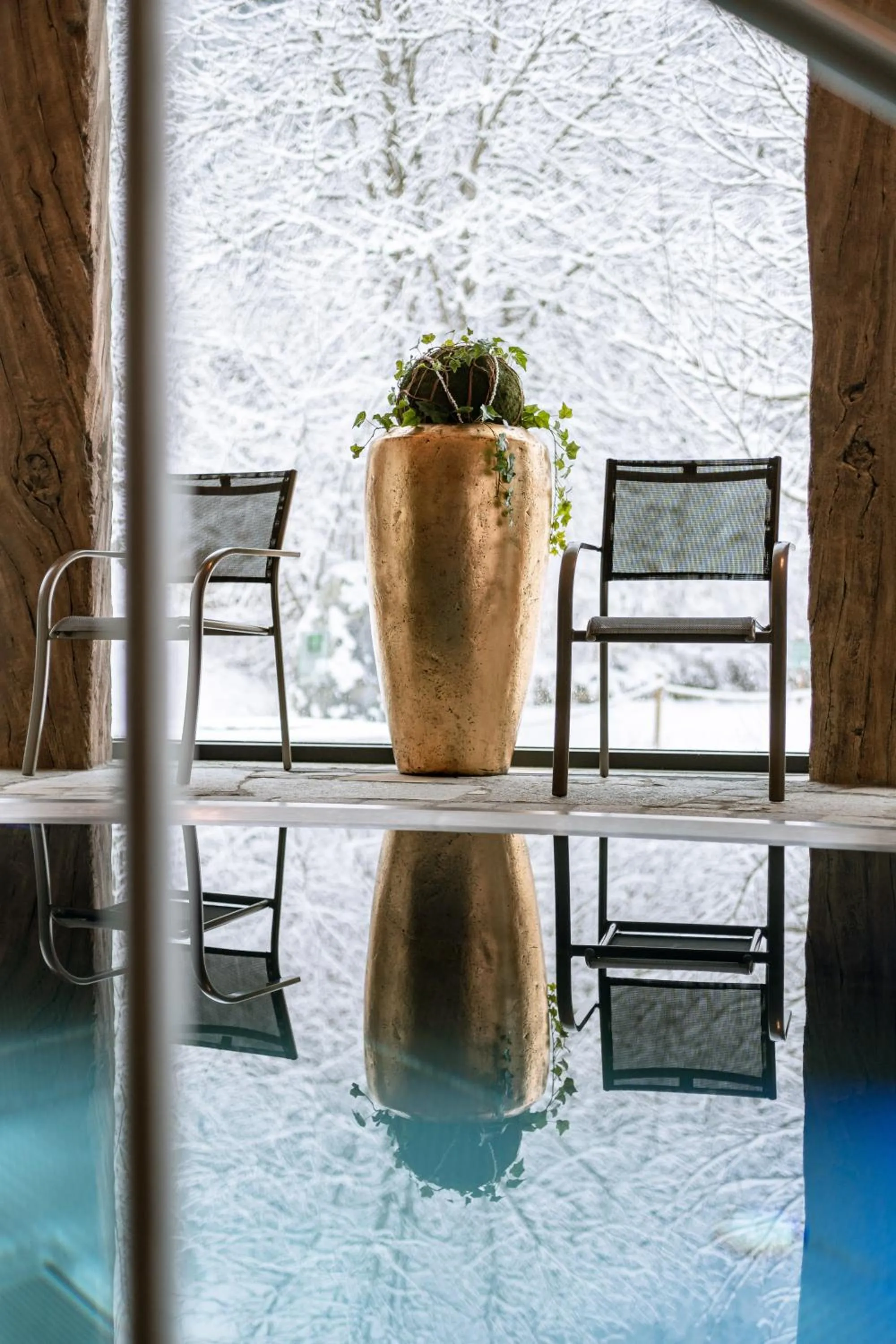 Pool view in Hotel Restaurant Hexenalm