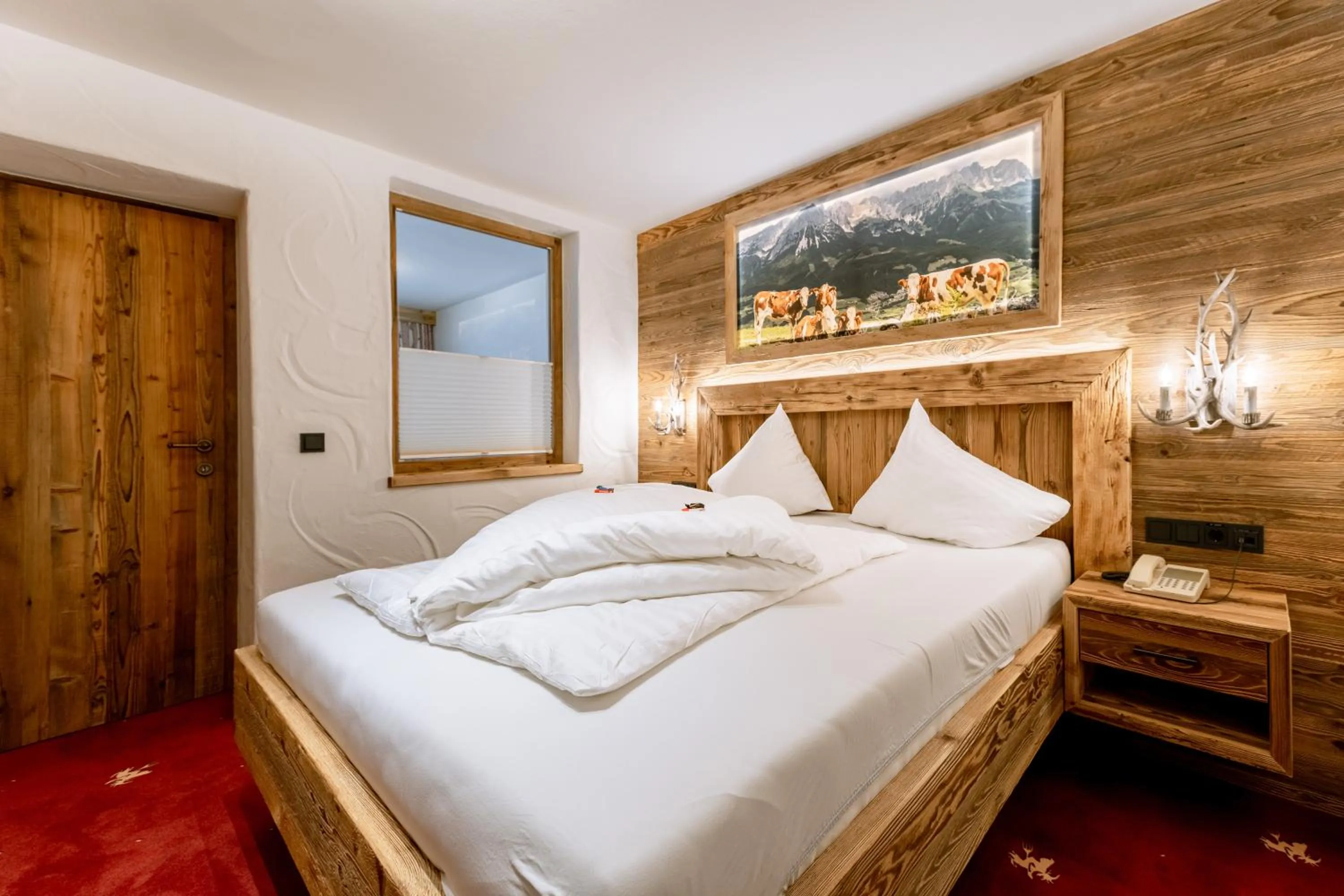 Photo of the whole room, Bed in Hotel Restaurant Hexenalm