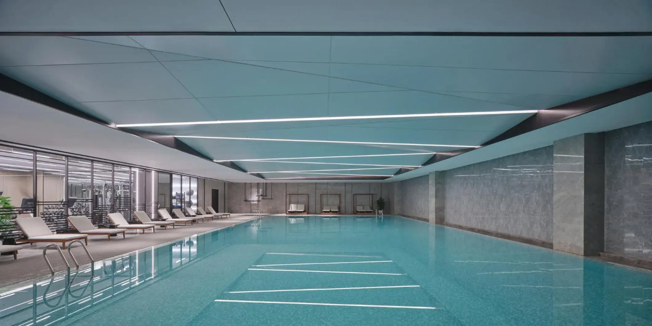 Swimming pool in Crowne Plaza Hangzhou Science City by IHG Swimming pool in Crowne Plaza Hangzhou Science City by IHG