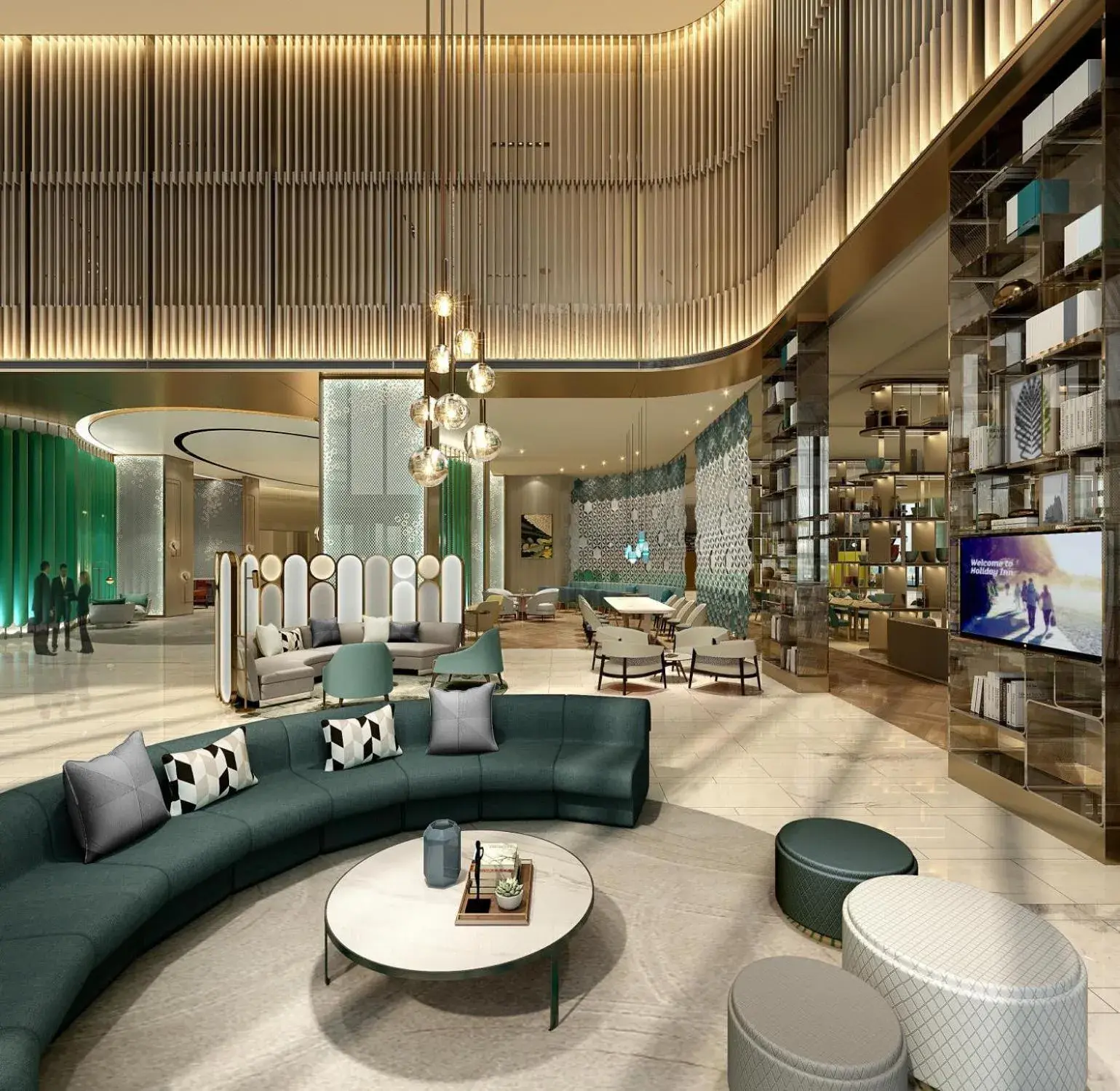 Lobby or reception in Holiday Inn Fuyang by IHG Lobby or reception in Holiday Inn Fuyang by IHG