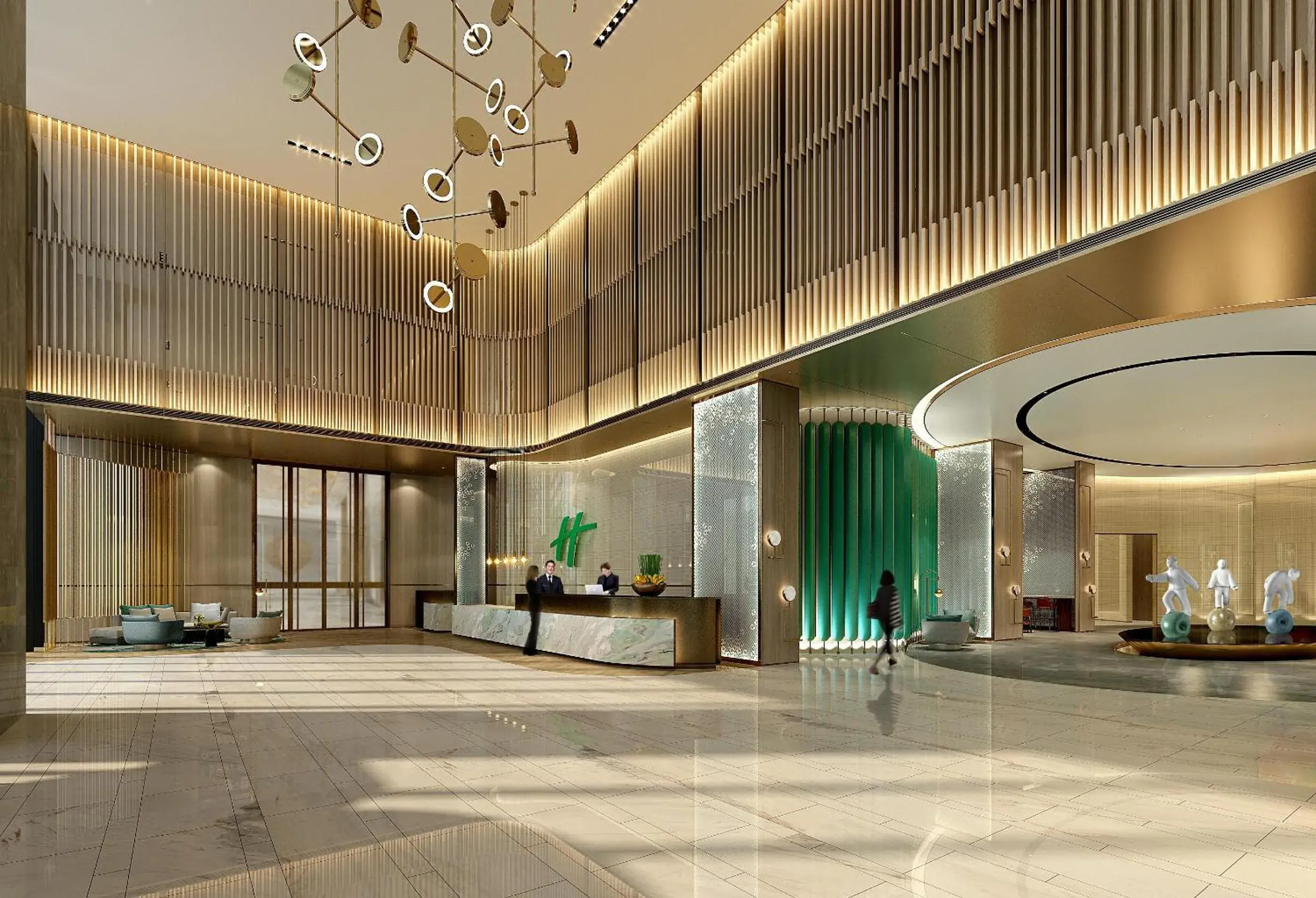 Lobby or reception in Holiday Inn Fuyang by IHG Lobby or reception in Holiday Inn Fuyang by IHG