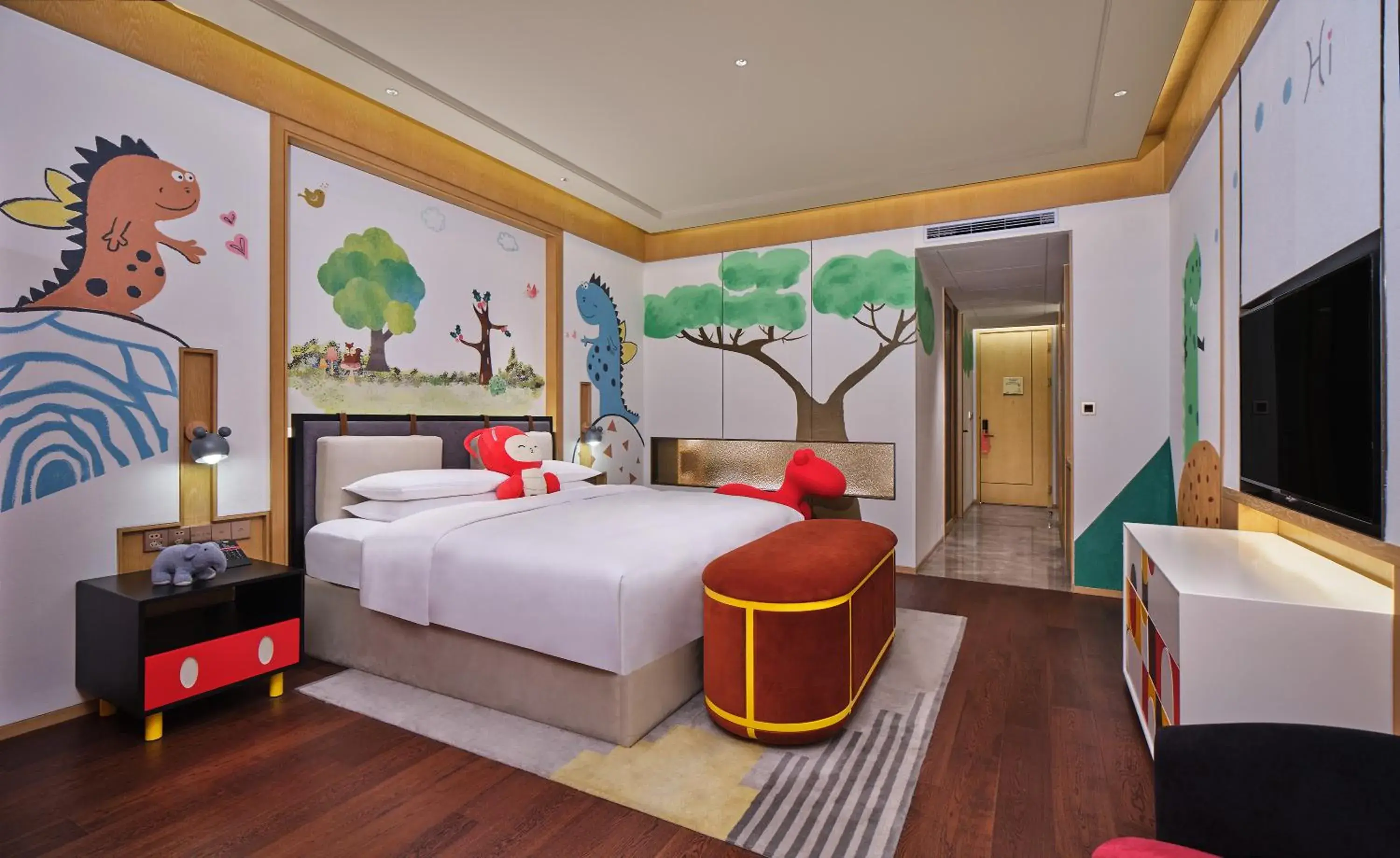 Bed in HUALUXE Suzhou Bay Hot Spring Resort Bed in HUALUXE Suzhou Bay Hot Spring Resort