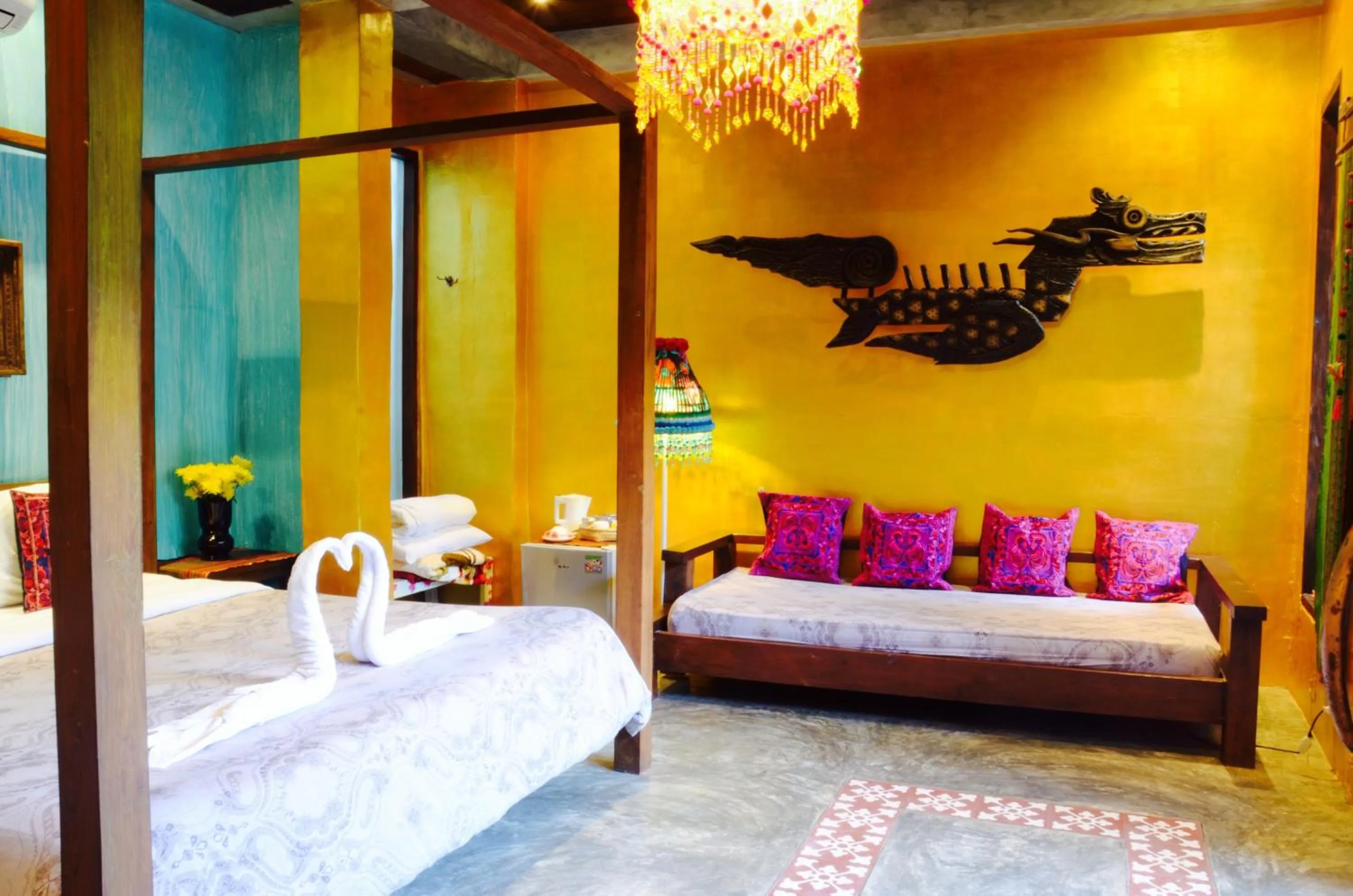 Bedroom, Bed in Soi One Boutique Bedrooms