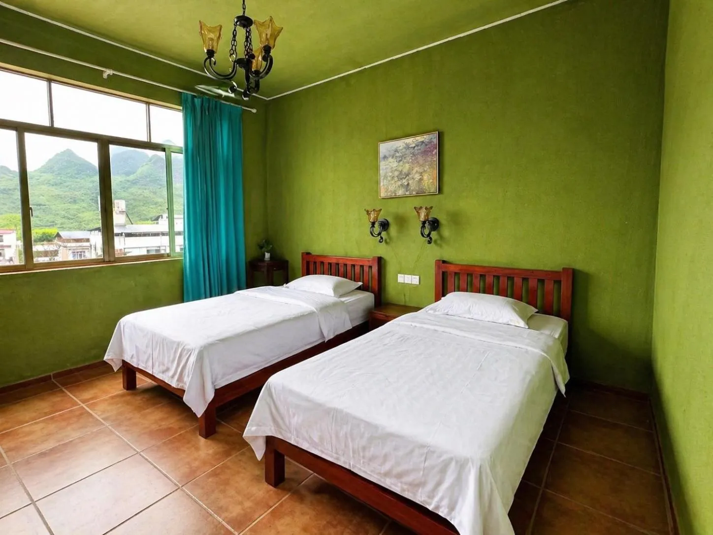 Bedroom, Bed in YangShuo Eden Inn