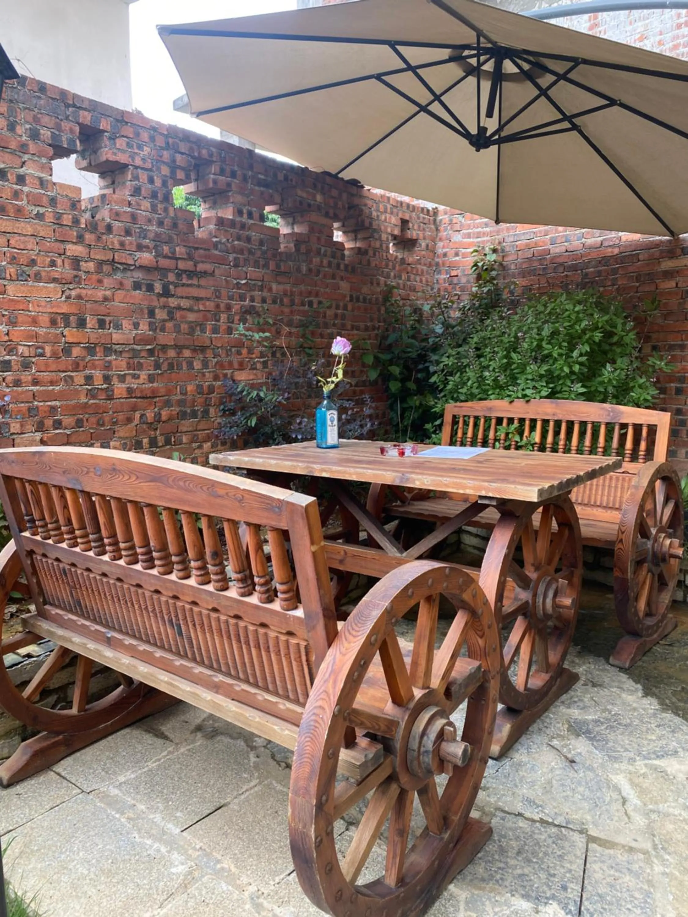 Garden view in YangShuo Eden Inn