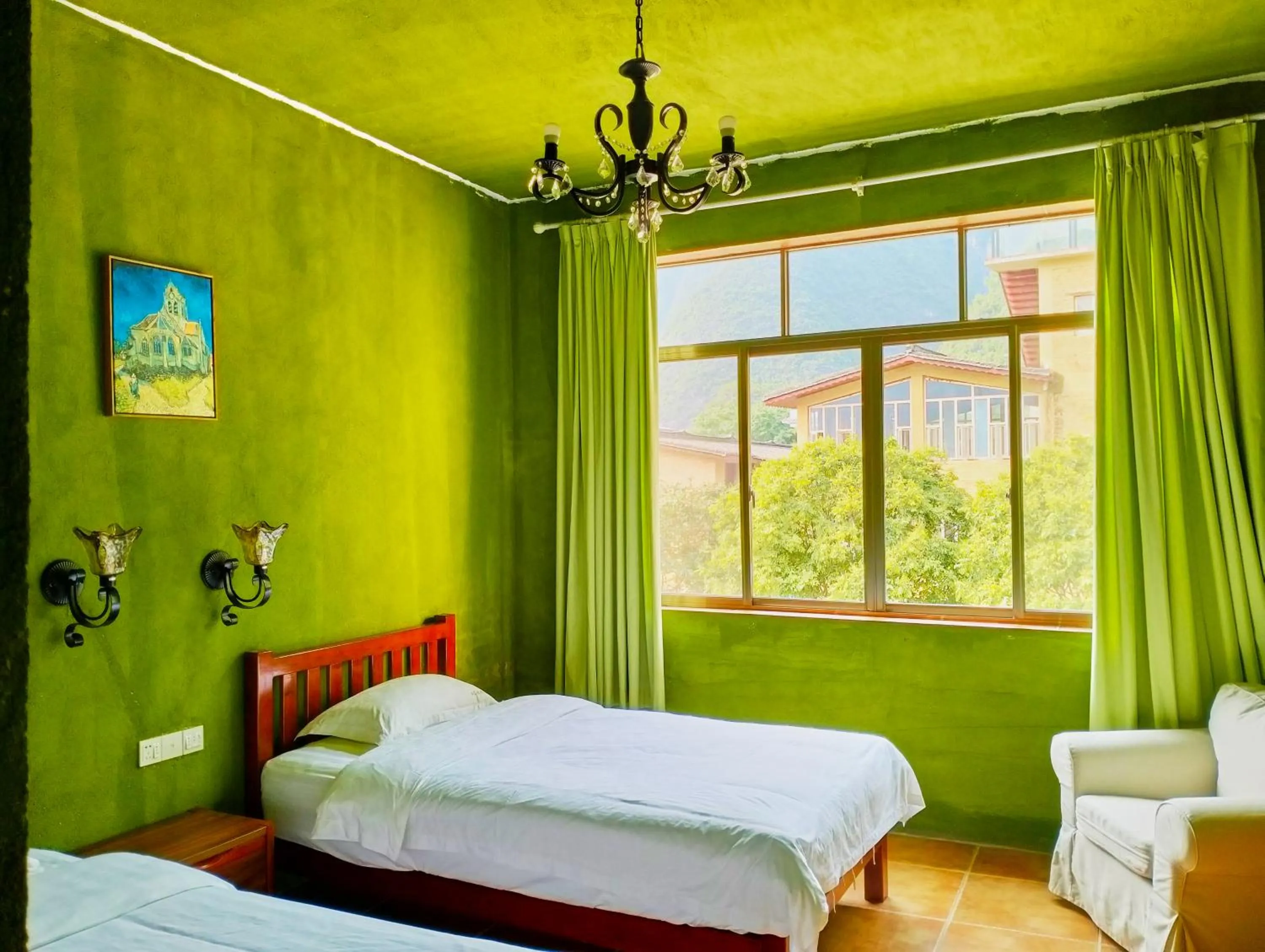 Bed in YangShuo Eden Inn