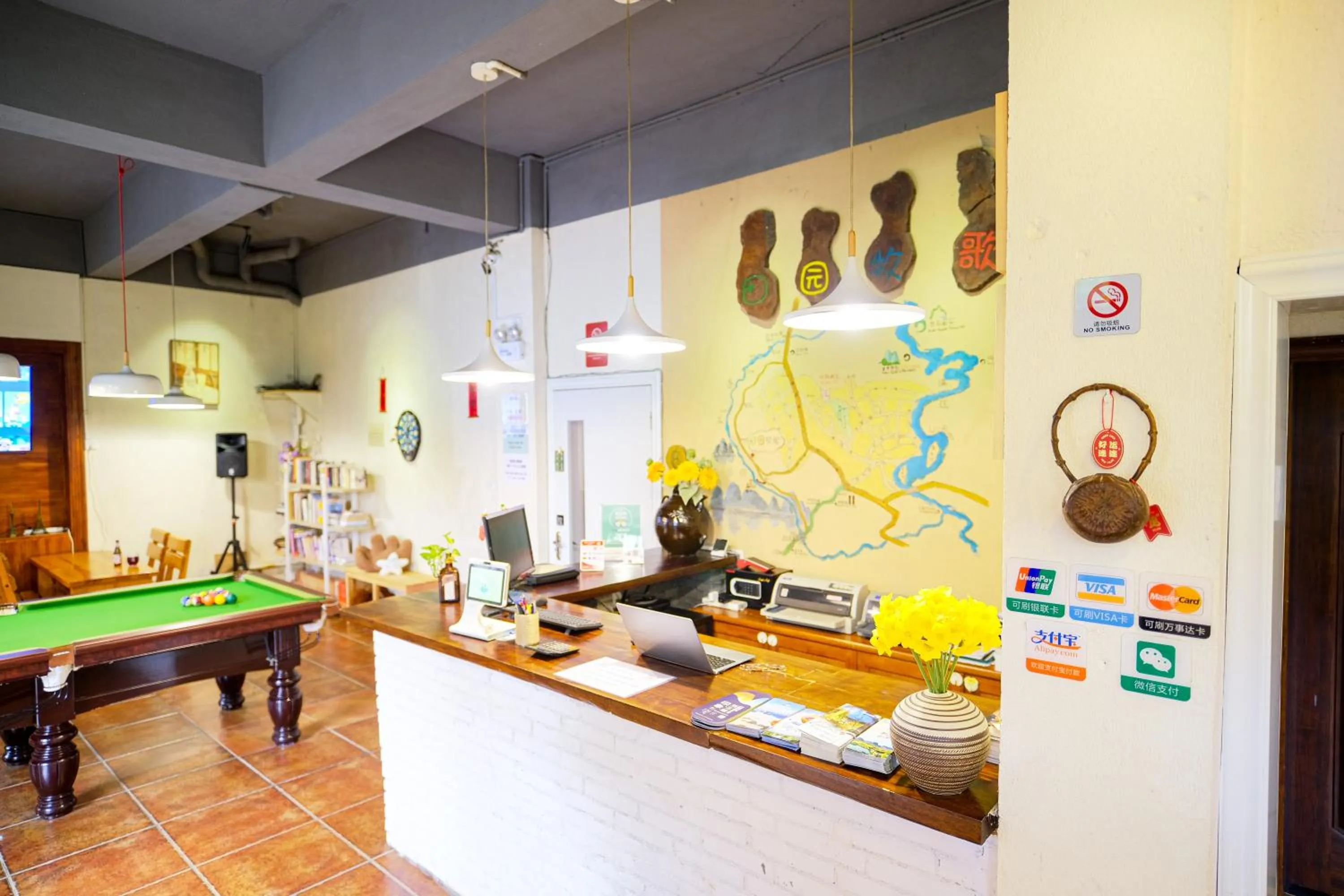 Lobby or reception in YangShuo Eden Inn