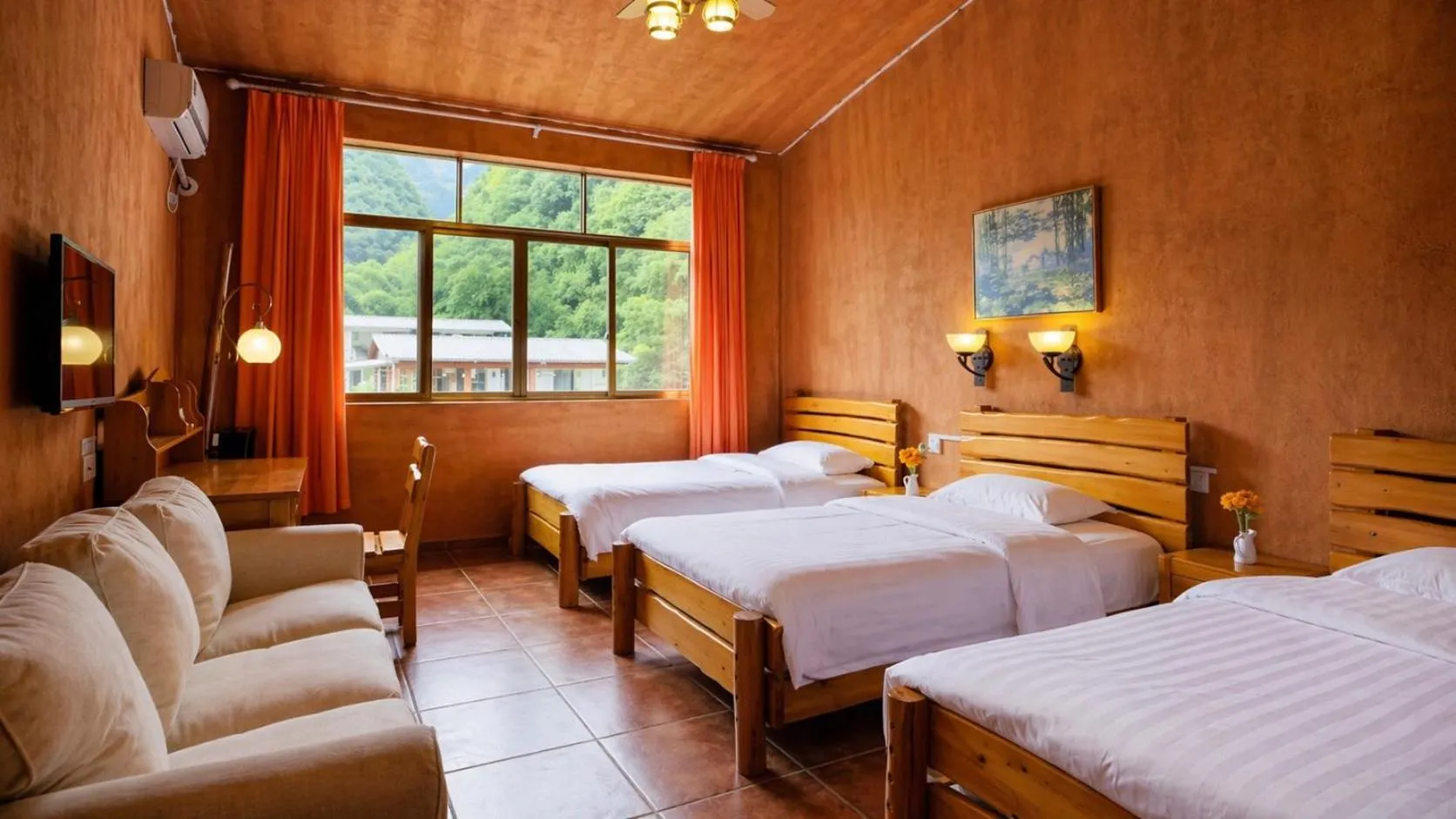 Bedroom, Bed in YangShuo Eden Inn