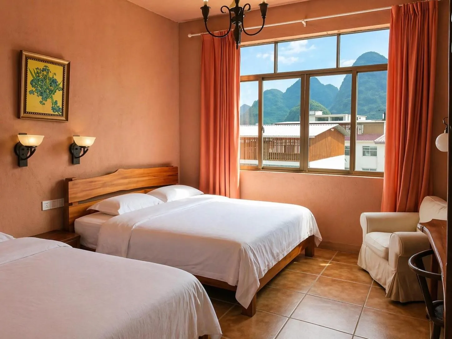 Bed in YangShuo Eden Inn