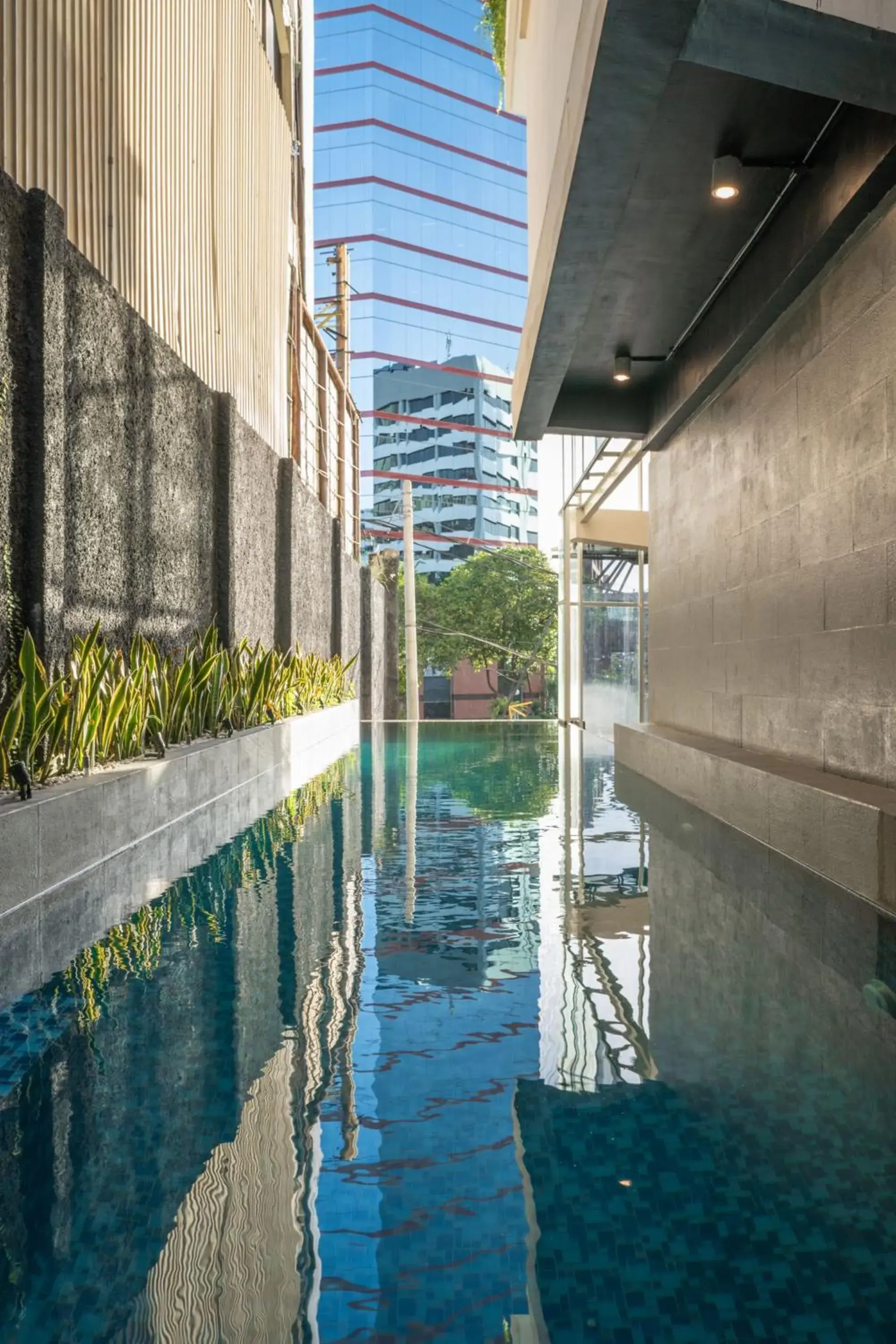 Pool view in Goldvitel Hotel Surabaya Pool view in Goldvitel Hotel Surabaya