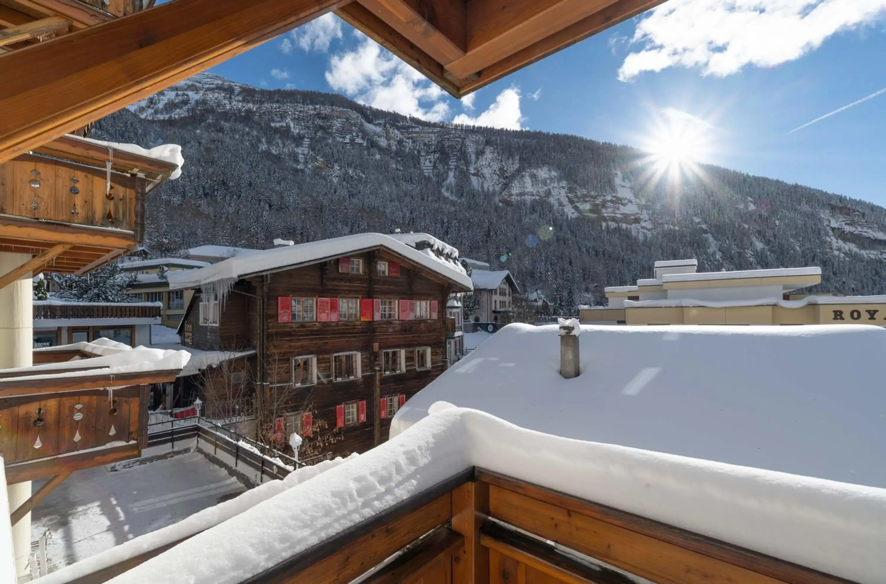 Mountain view in Grichting Hotel & Serviced Apartments Mountain view in Grichting Hotel & Serviced Apartments