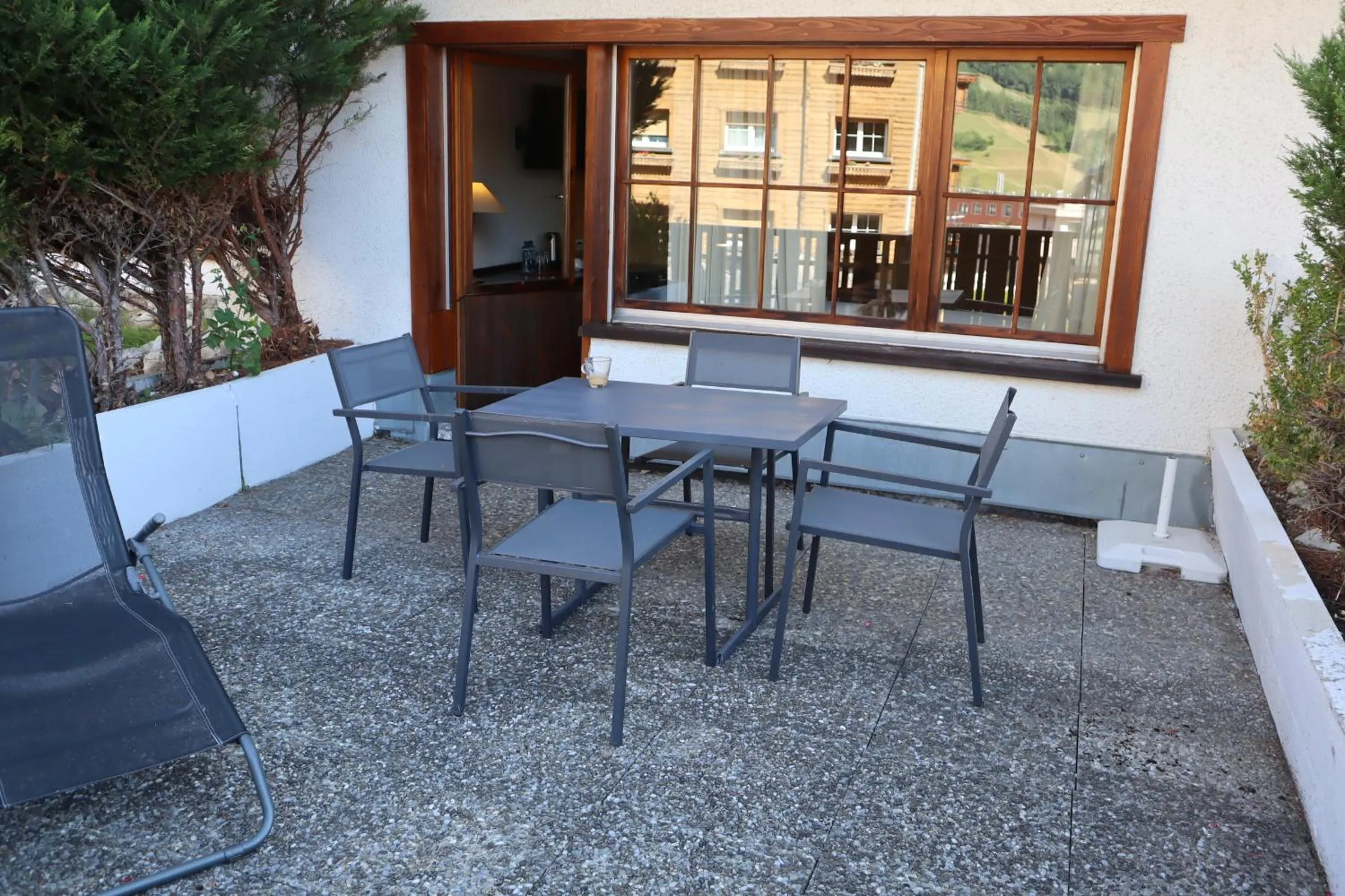 Balcony/Terrace in Grichting Hotel & Serviced Apartments