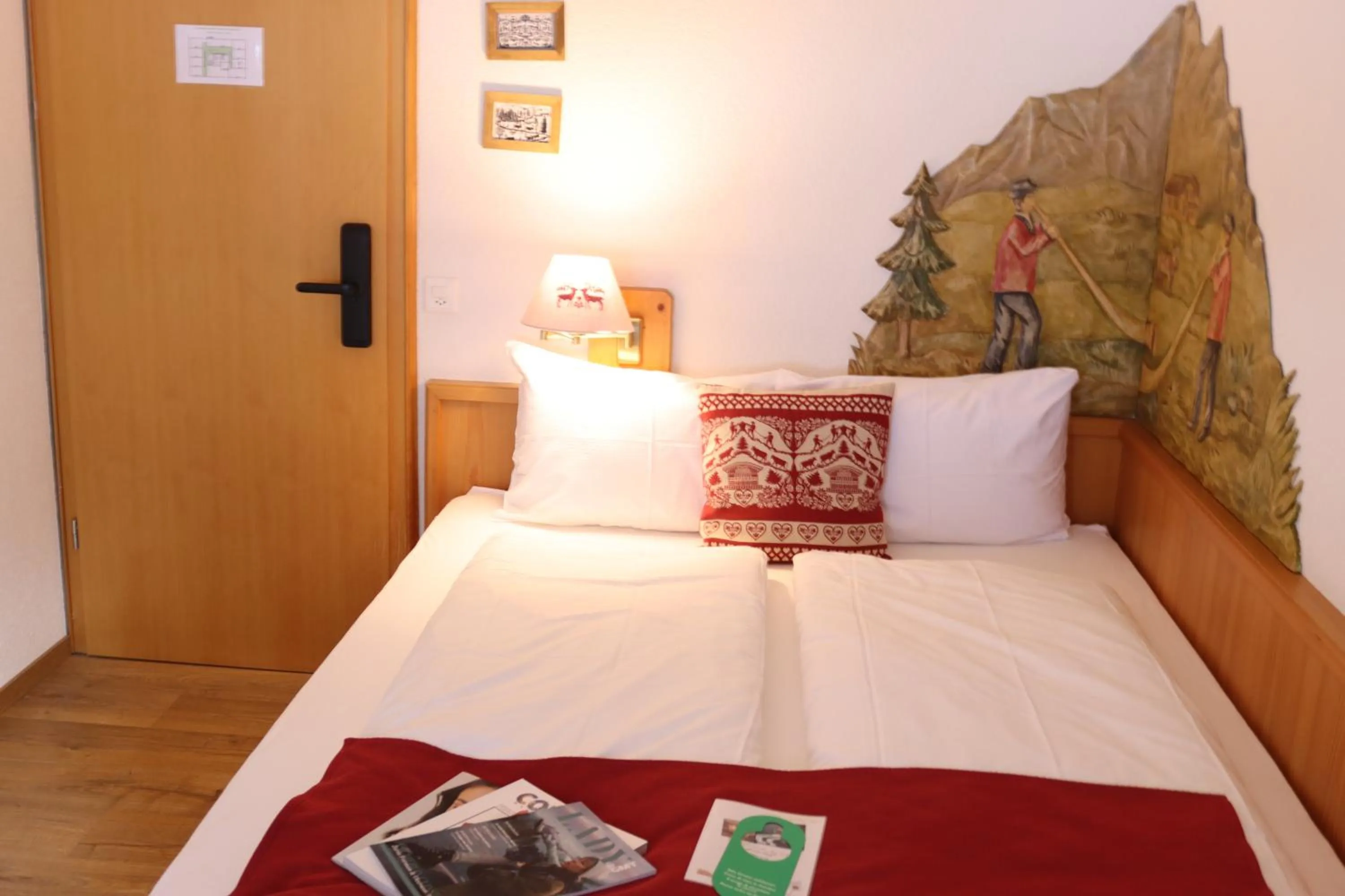 Bed in Grichting Hotel & Serviced Apartments