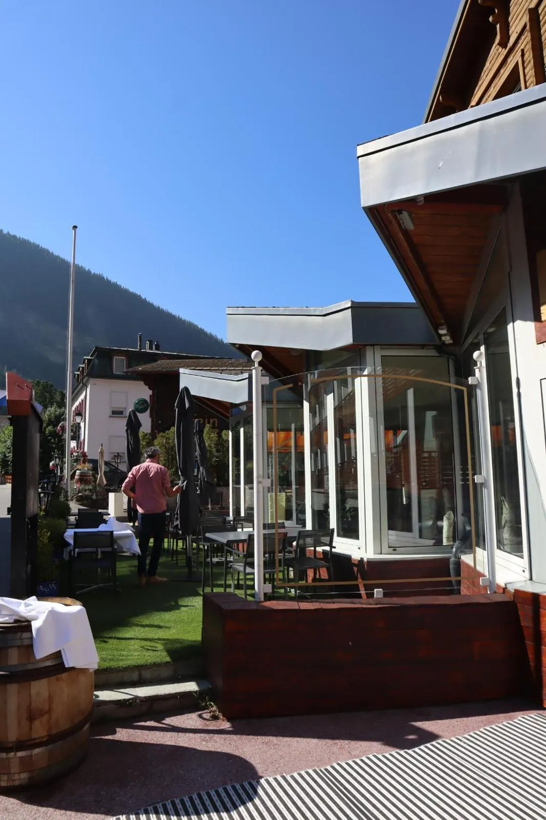 Balcony/Terrace in Grichting Hotel & Serviced Apartments