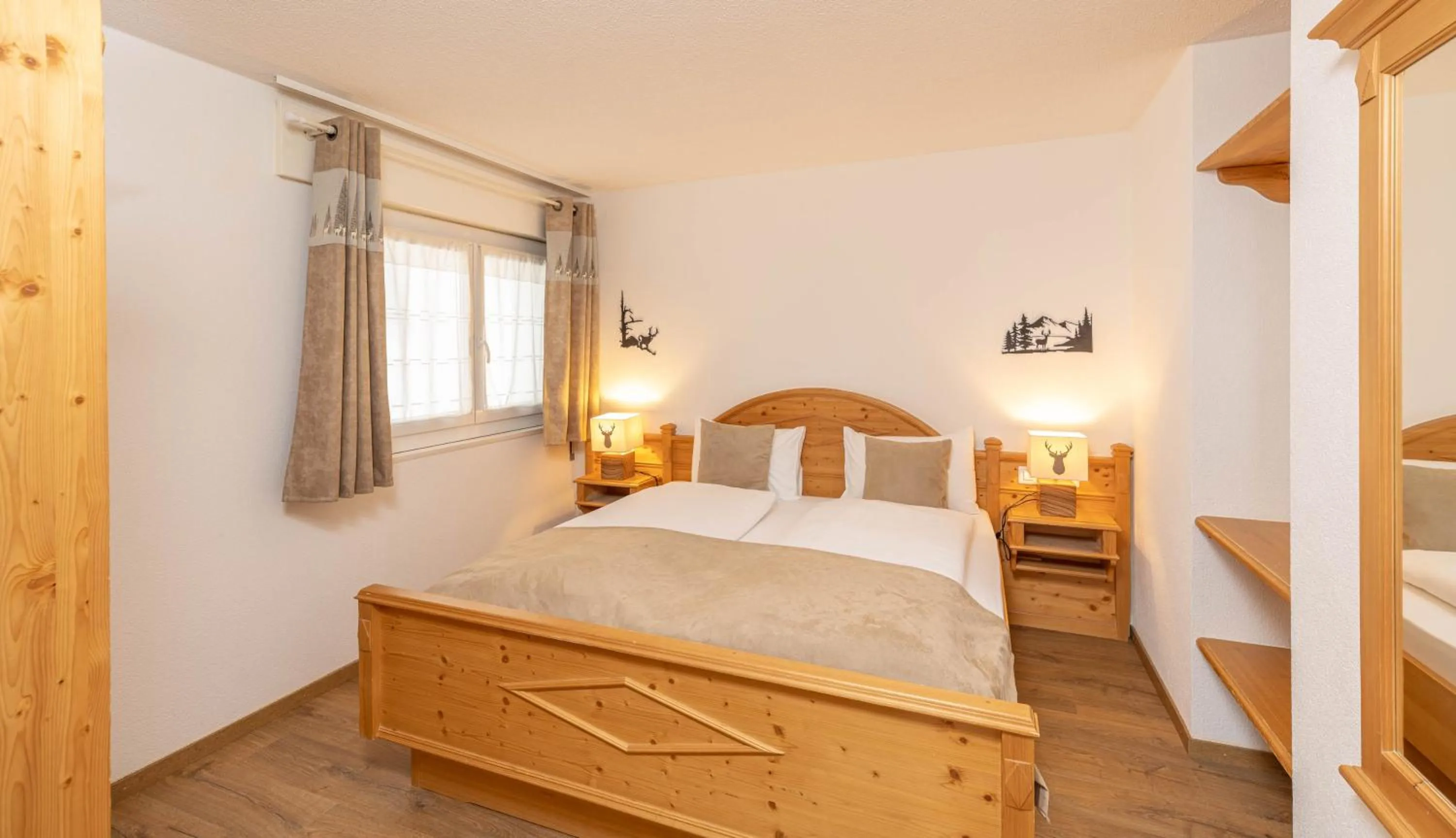 Bed in Grichting Hotel & Serviced Apartments