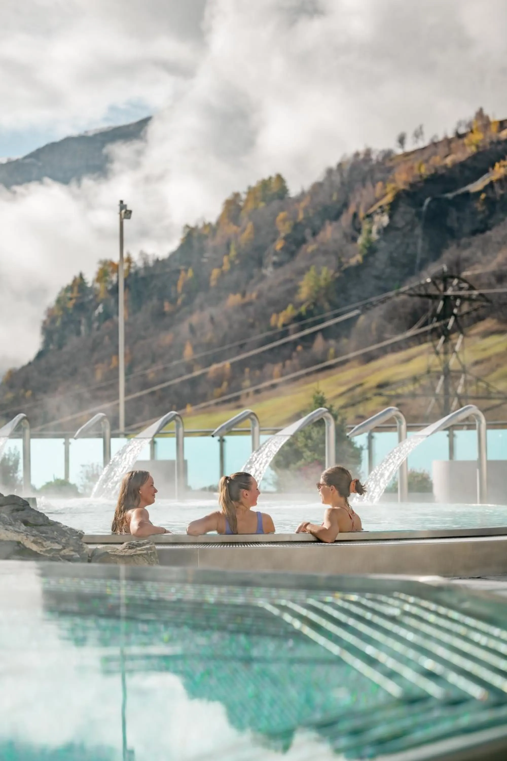 Hot Spring Bath in Grichting Hotel & Serviced Apartments