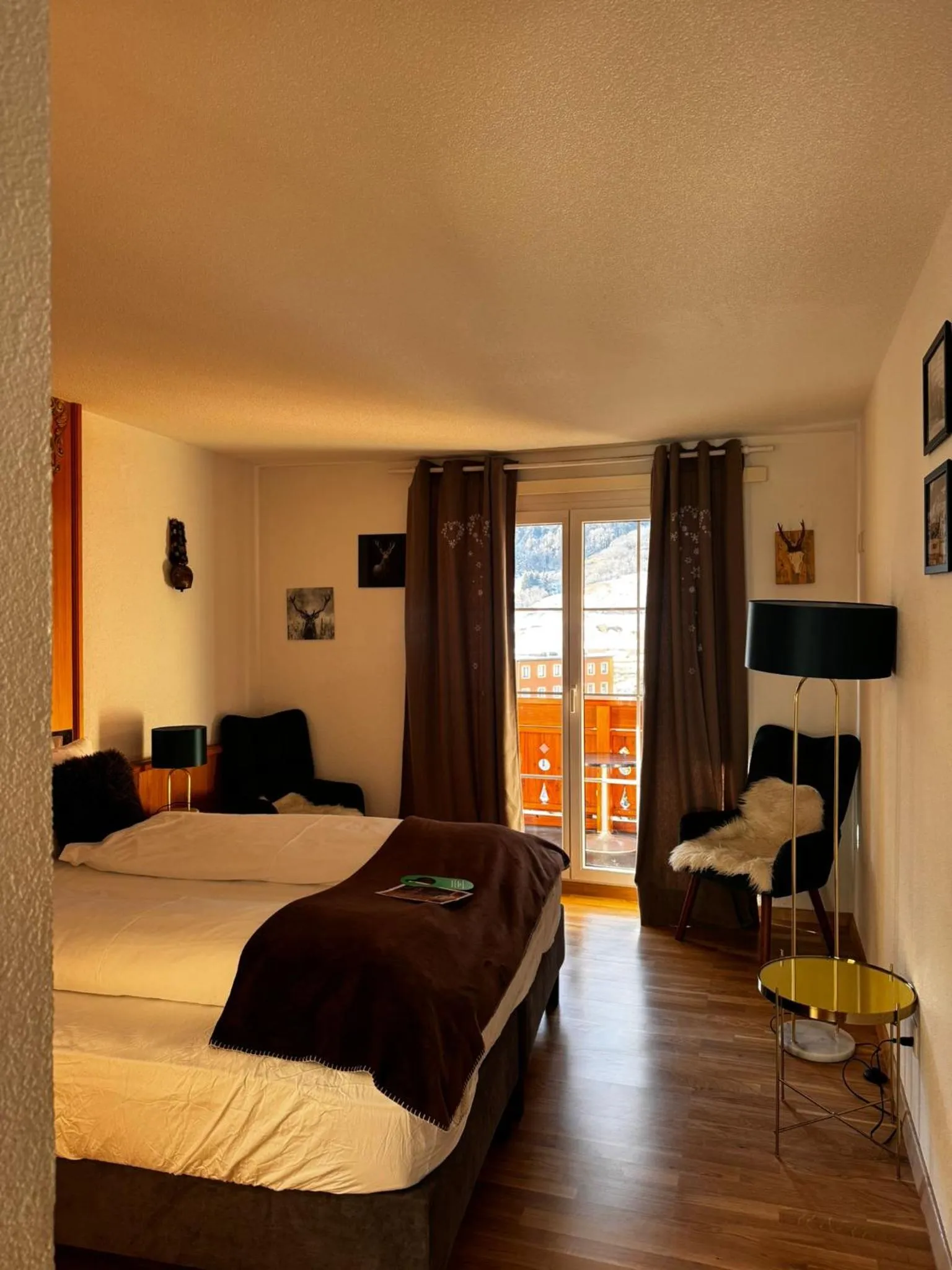 Bed in Grichting Hotel & Serviced Apartments