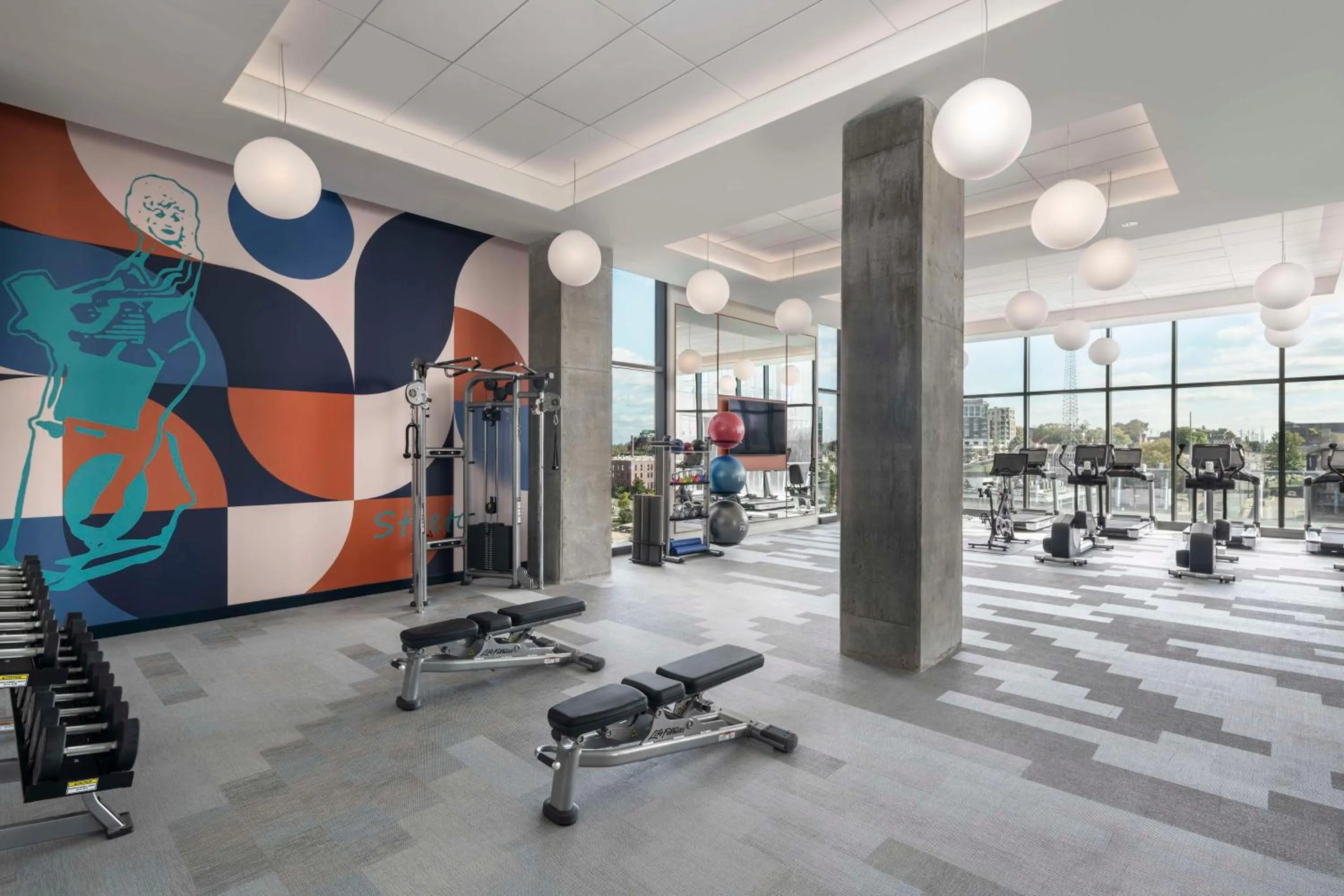 Fitness centre/facilities in Hyatt Centric Downtown Nashville