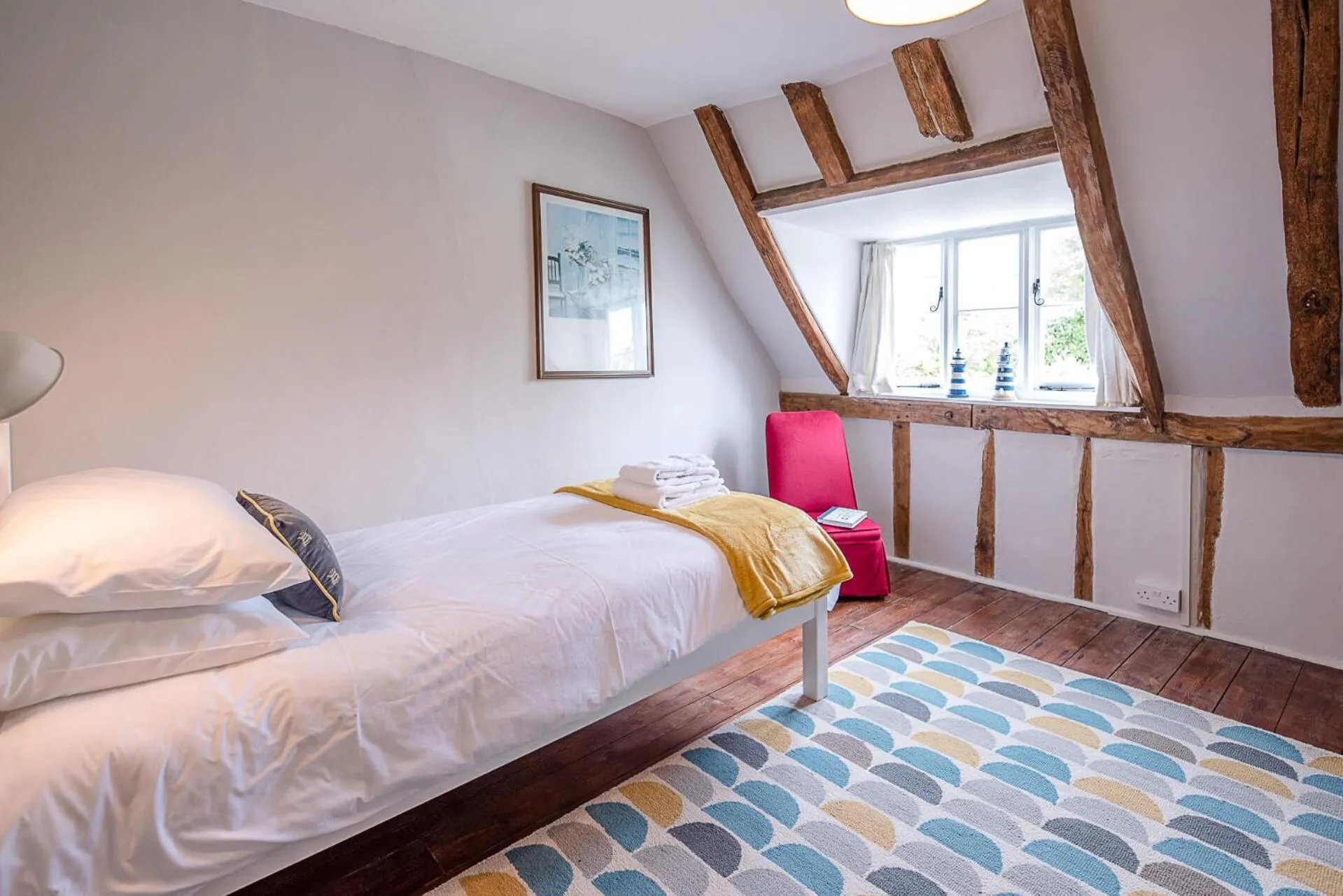 Bed in Lavender Cottage, Middleton