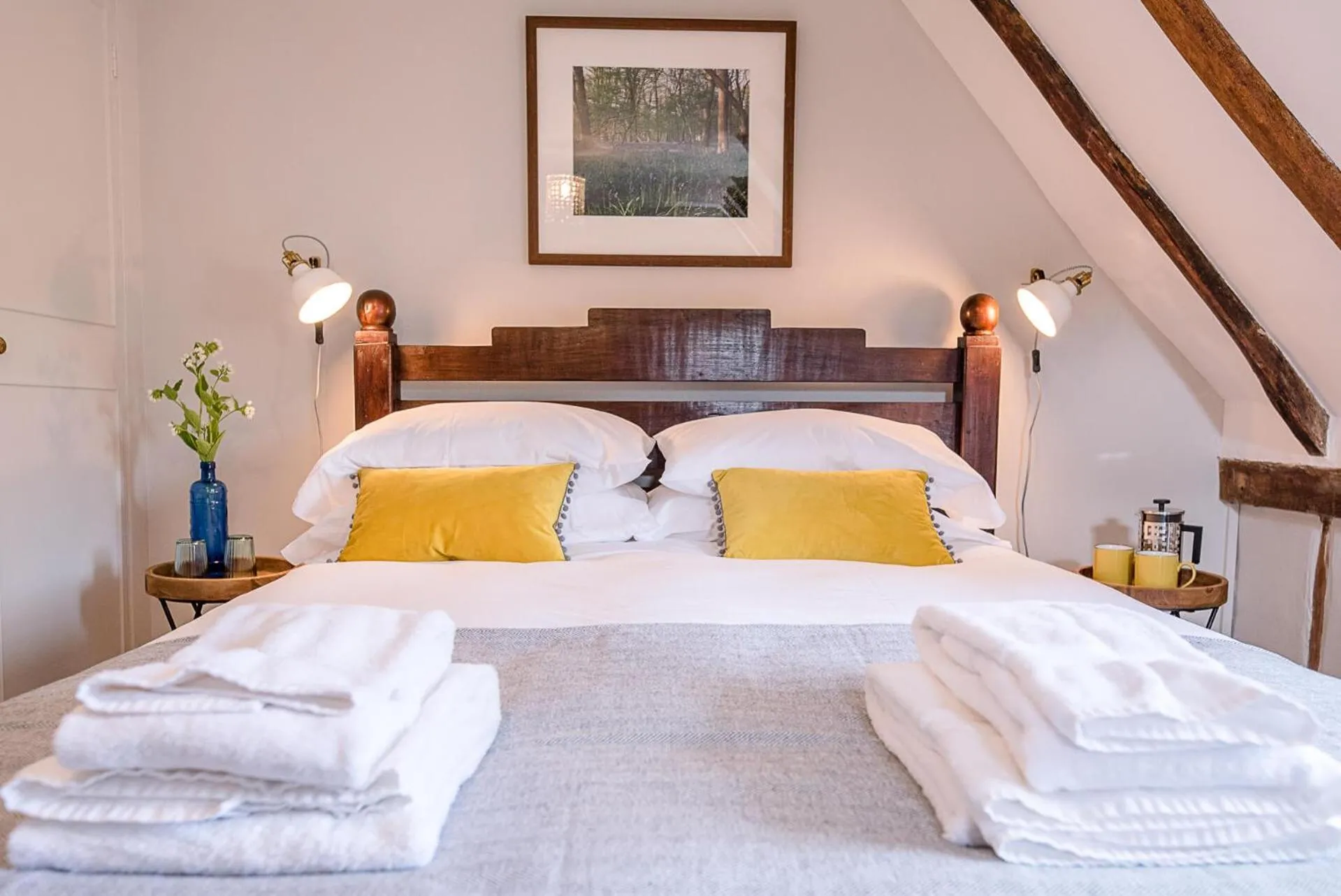 Bed in Lavender Cottage, Middleton