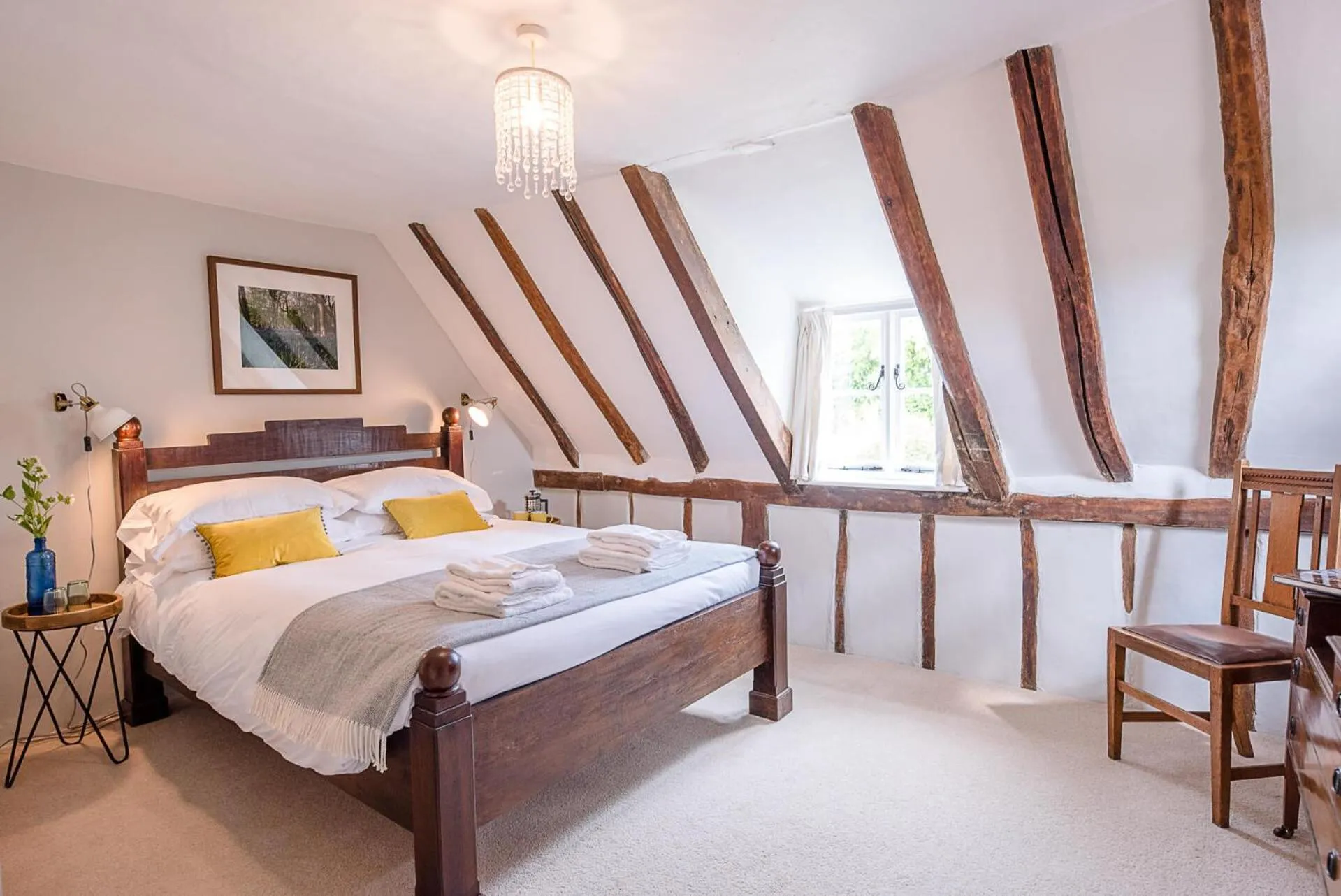 Bed in Lavender Cottage, Middleton