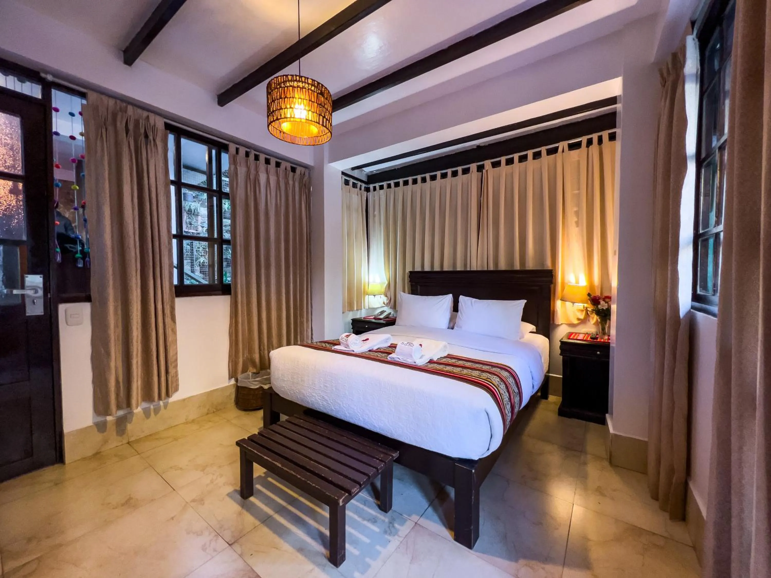 Bed in Rupa Rupa High Jungle Eco B&B